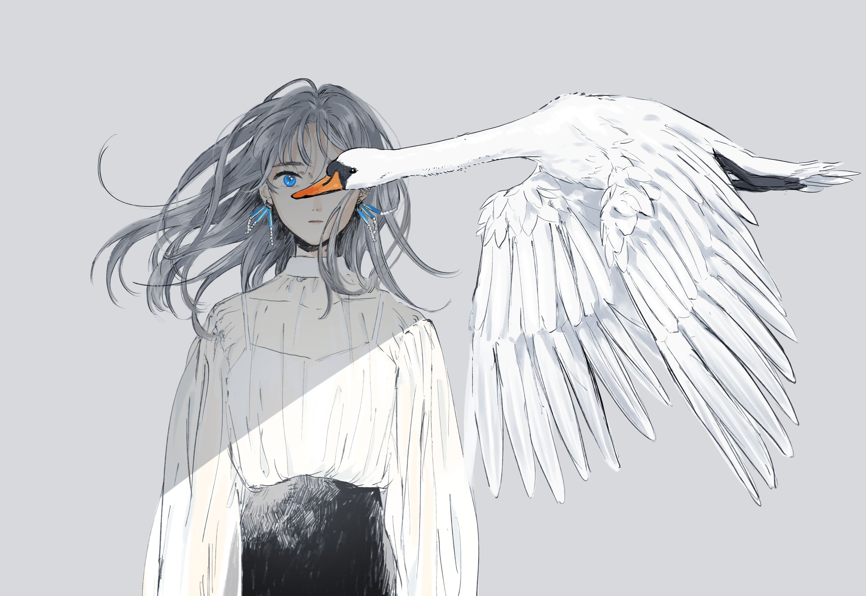 Black swan ← an anime Speedpaint drawing by Snowwhiteinyoureyes - Queeky -  draw & paint