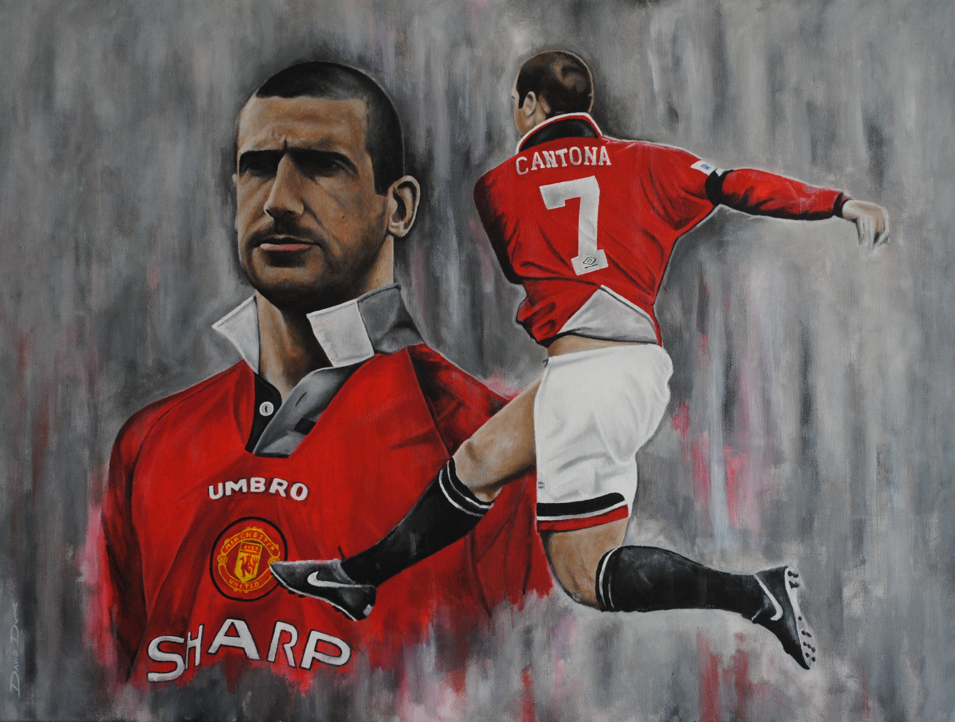 Wallpaper Eric Cantona T-Shirt by Sono Sini - Pixels