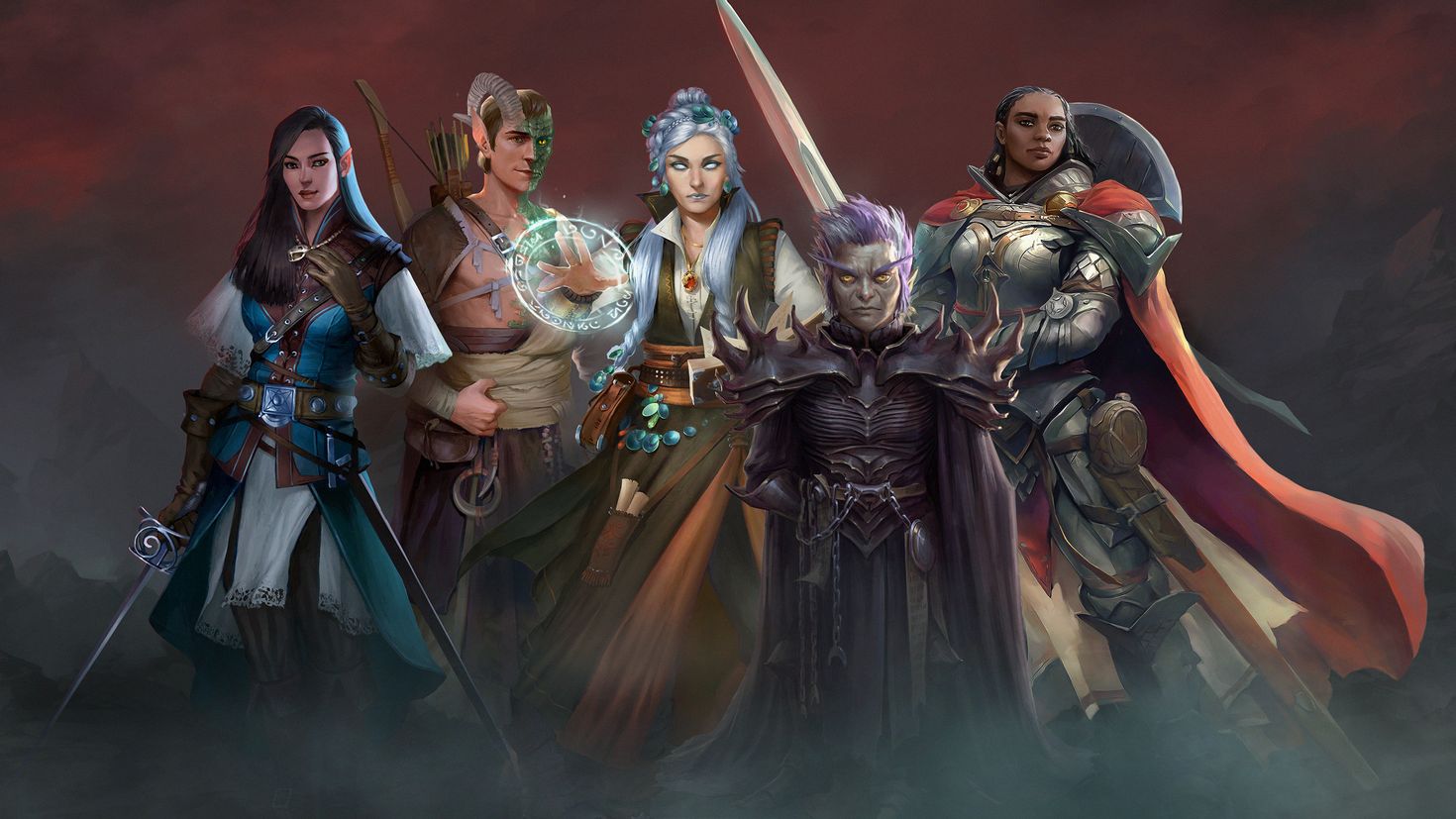 Патфайндер гнев праведных. Pathfinder: Wrath of the Righteous. Ланн Pathfinder. Pathfinder Wrath of the Righteous персонажи. Игра Pathfinder Wrath of the Righteous.