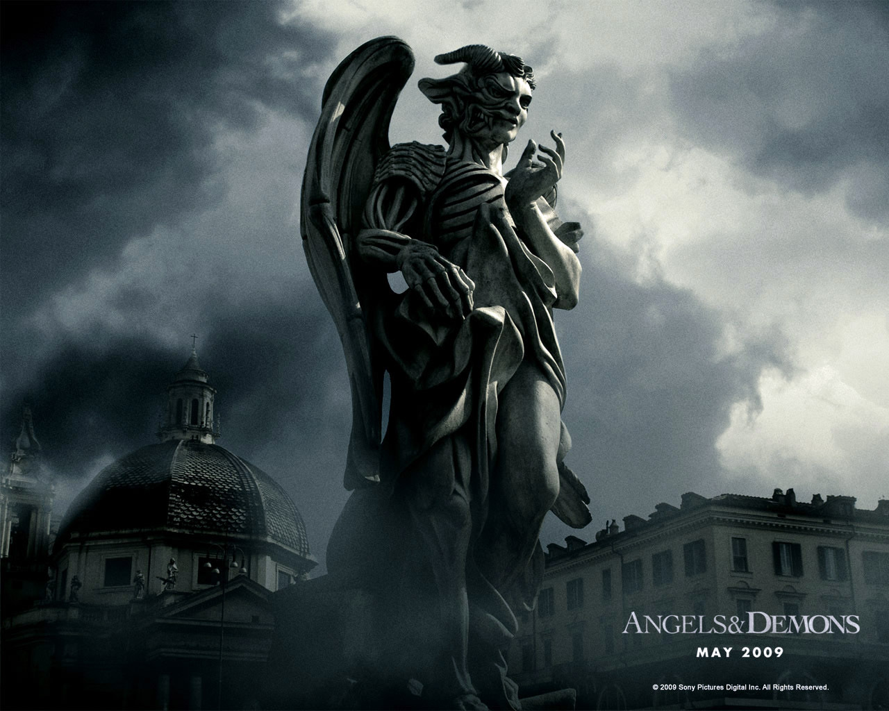 Download mobile wallpaper Angels And Demons, Cinema for free.