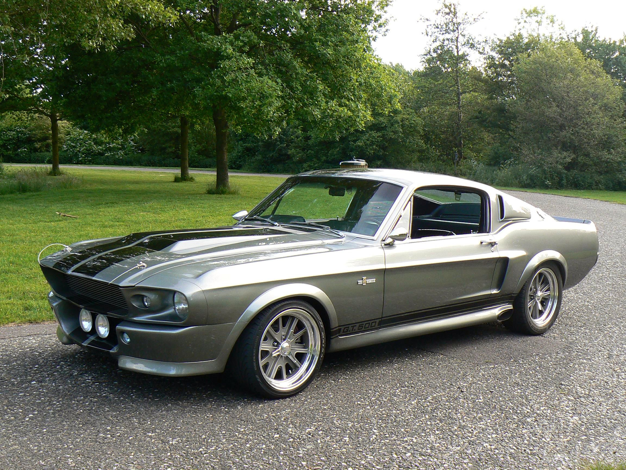 vehicles, shelby gt500, car, fastback, muscle car, silver car, ford