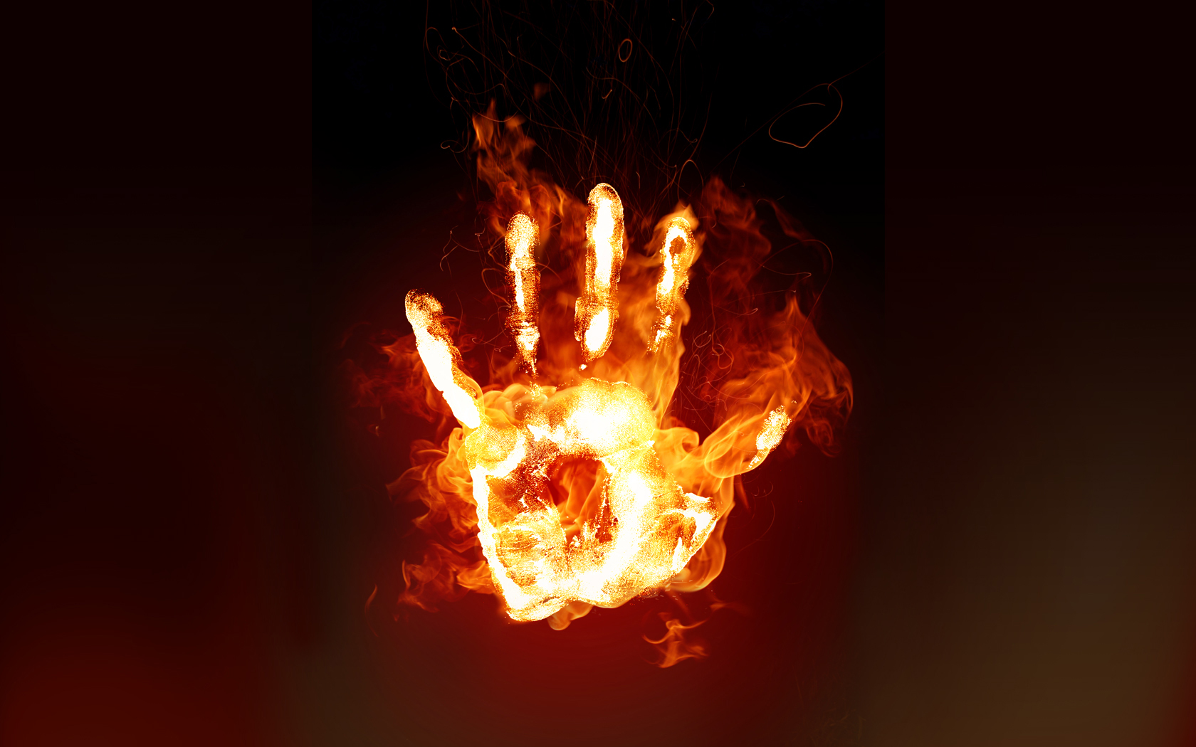 Handy-Wallpaper Hand, Feuer, Flamme, Künstlerisch kostenlos herunterladen.
