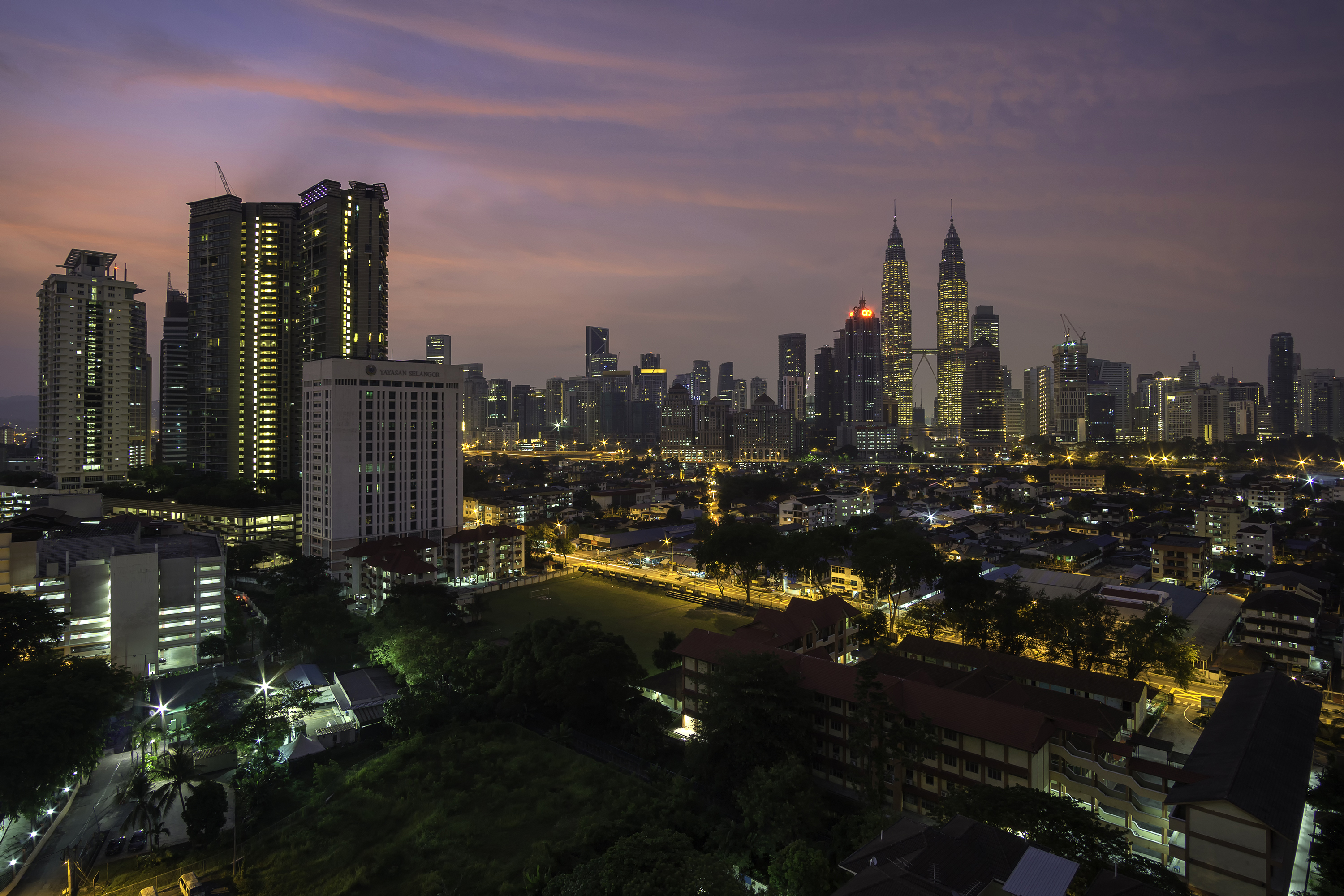 kuala lumpur, man made, building, city, malaysia, night, petronas towers, skyscraper, cities