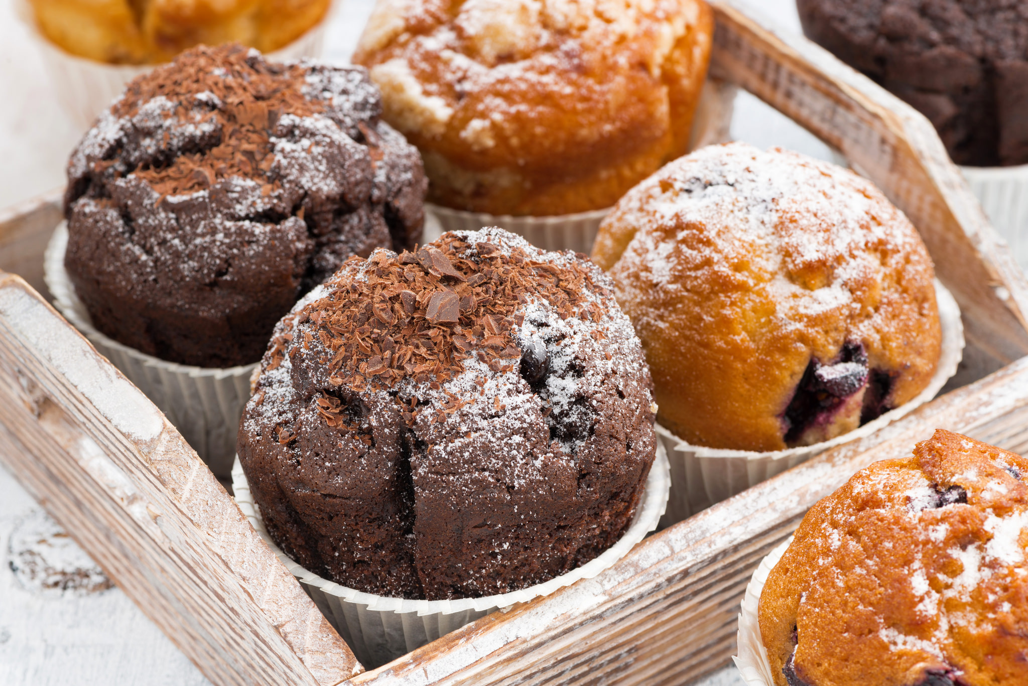 muffin, food, chocolate, pastry