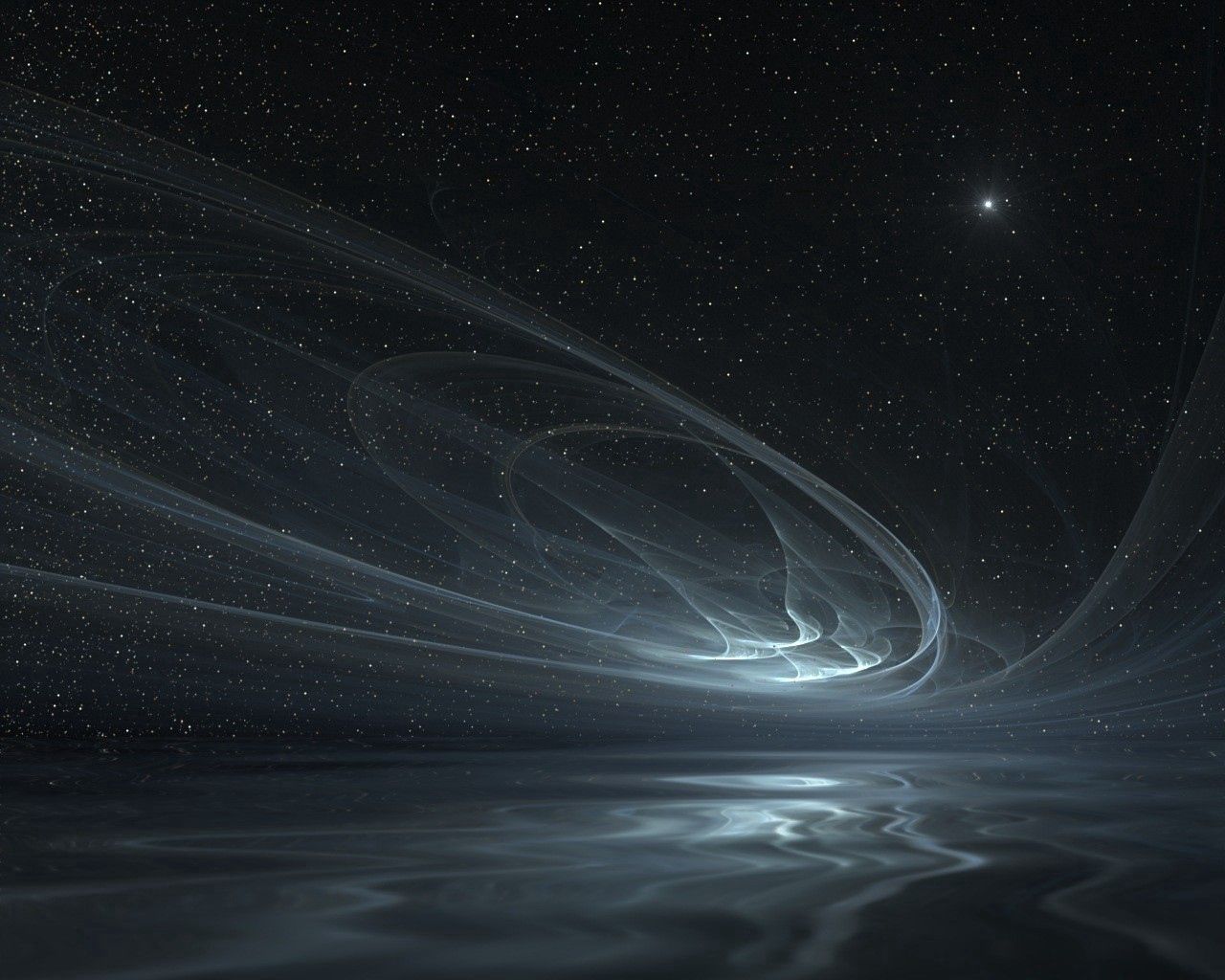 waves, star, abstract, sky, shining, shine, brilliance download HD wallpaper