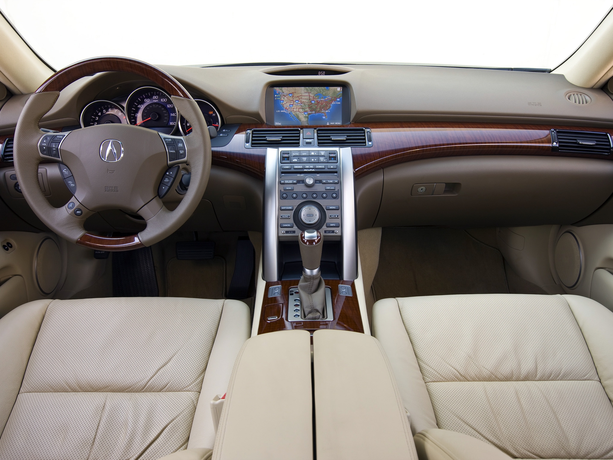 acura, interior, cars, akura, steering wheel, rudder, salon, speedometer, rl Free Stock Photo
