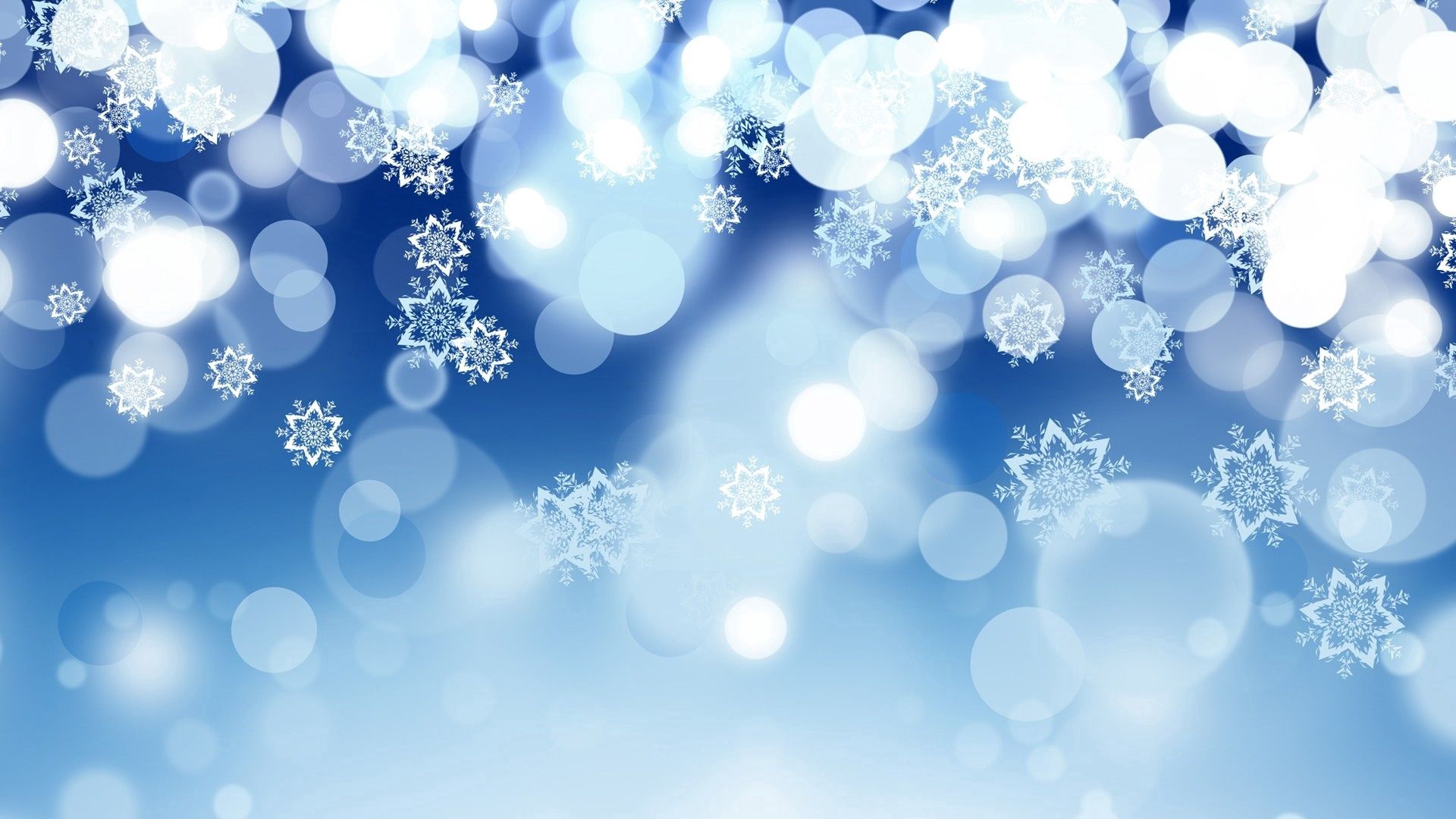 snowflakes, circles, abstract, background, stars, glare QHD