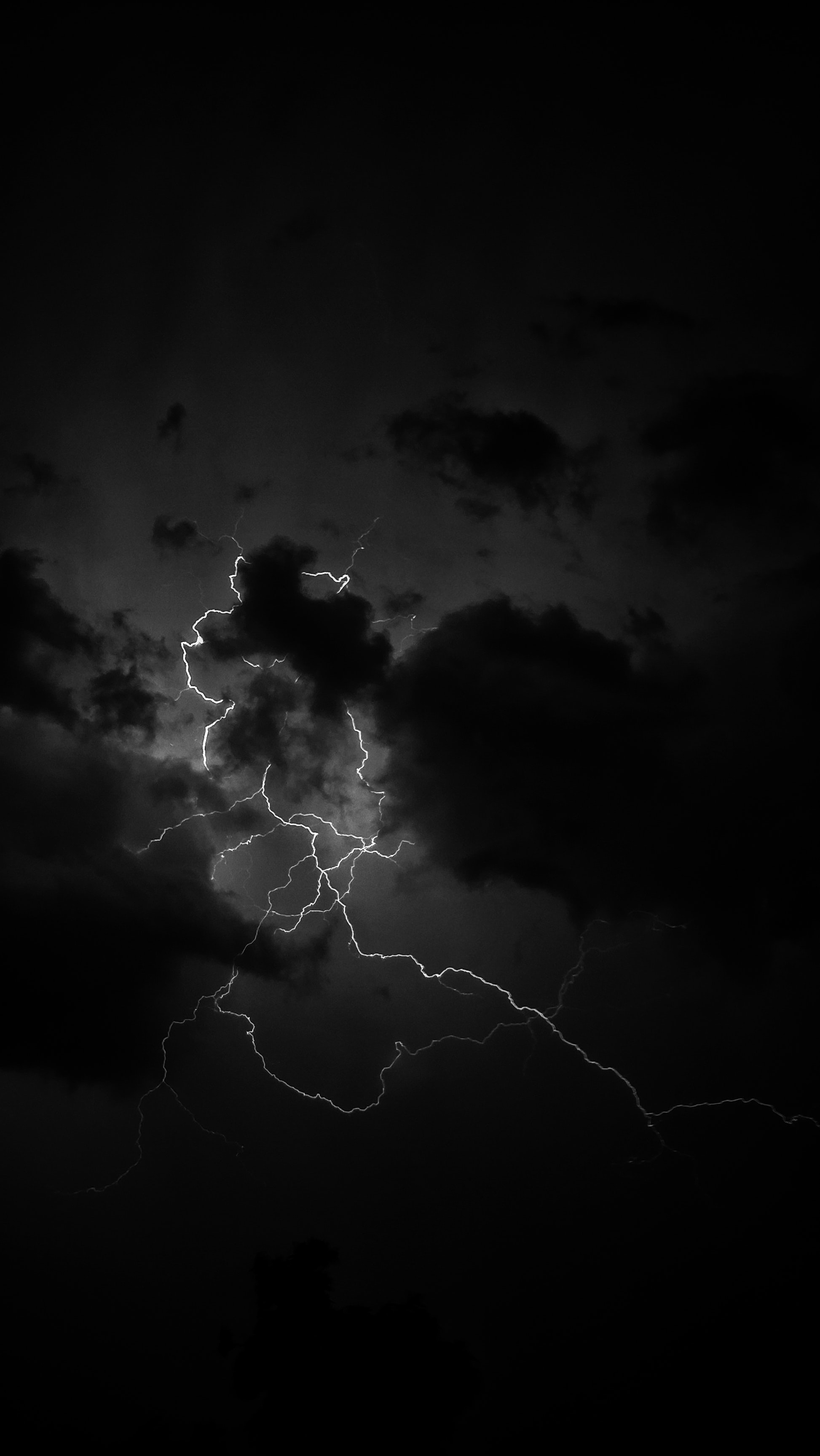 black, chb, lightning, clouds, bw High Definition image
