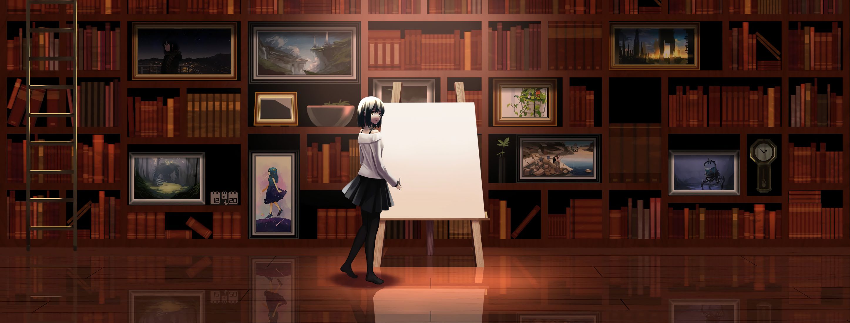 Library anime illustration 5 Centimeters Per Second anime HD wallpaper   Wallpaper Flare