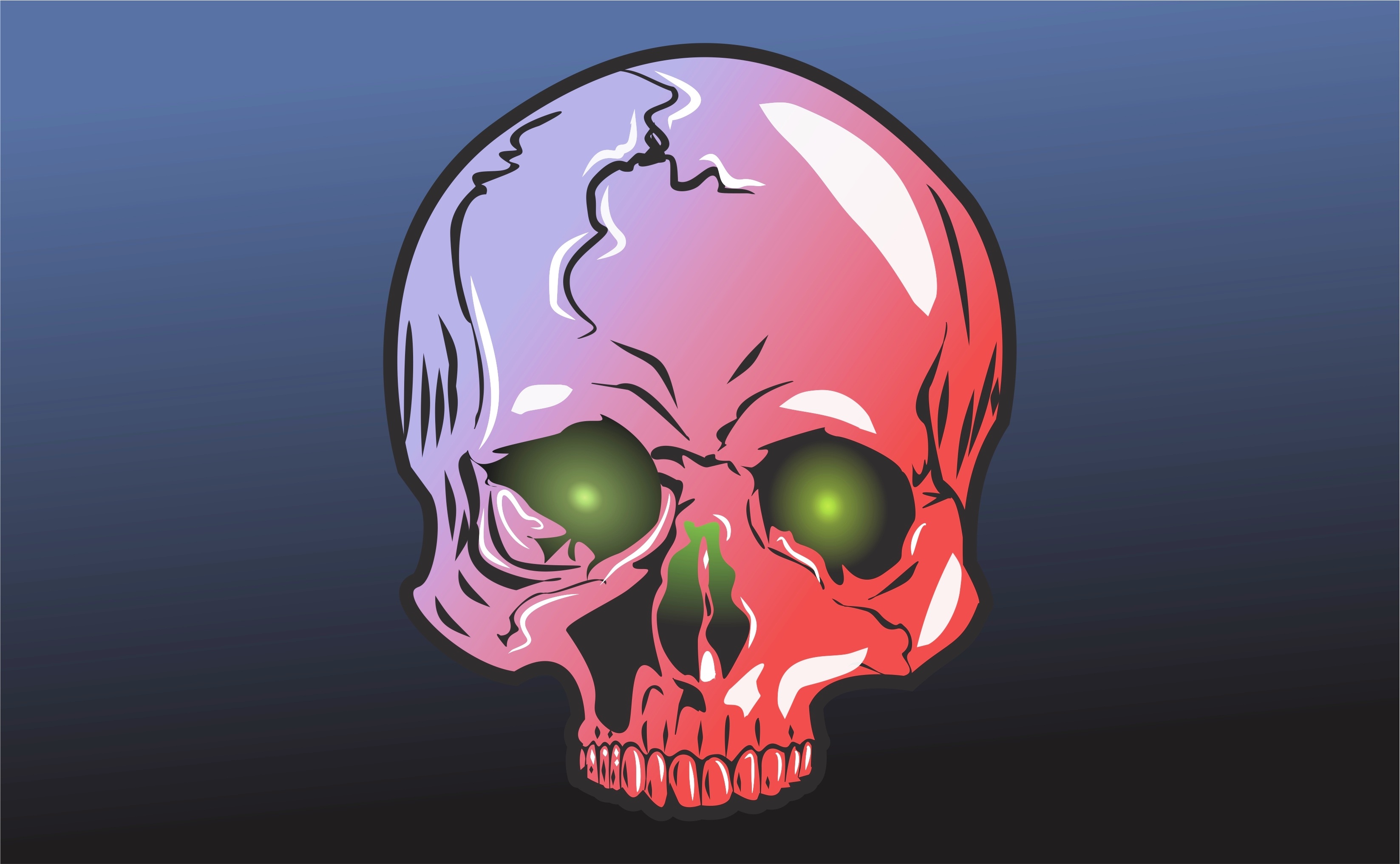 Free download wallpaper Illustration, Art, Skull, Vector on your PC desktop