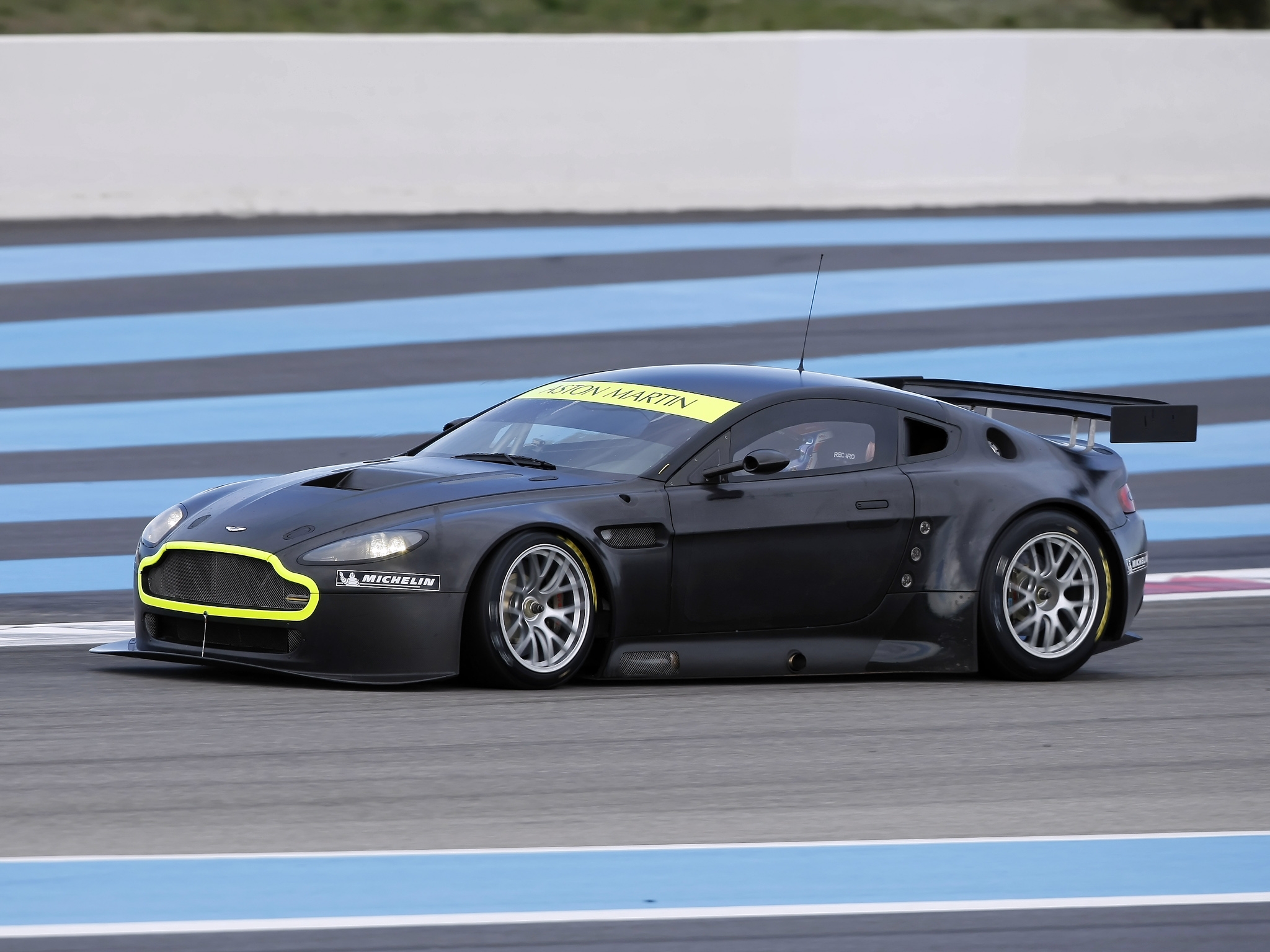 sports, aston martin, cars, black, side view, speed, 2008, v8, vantage for android