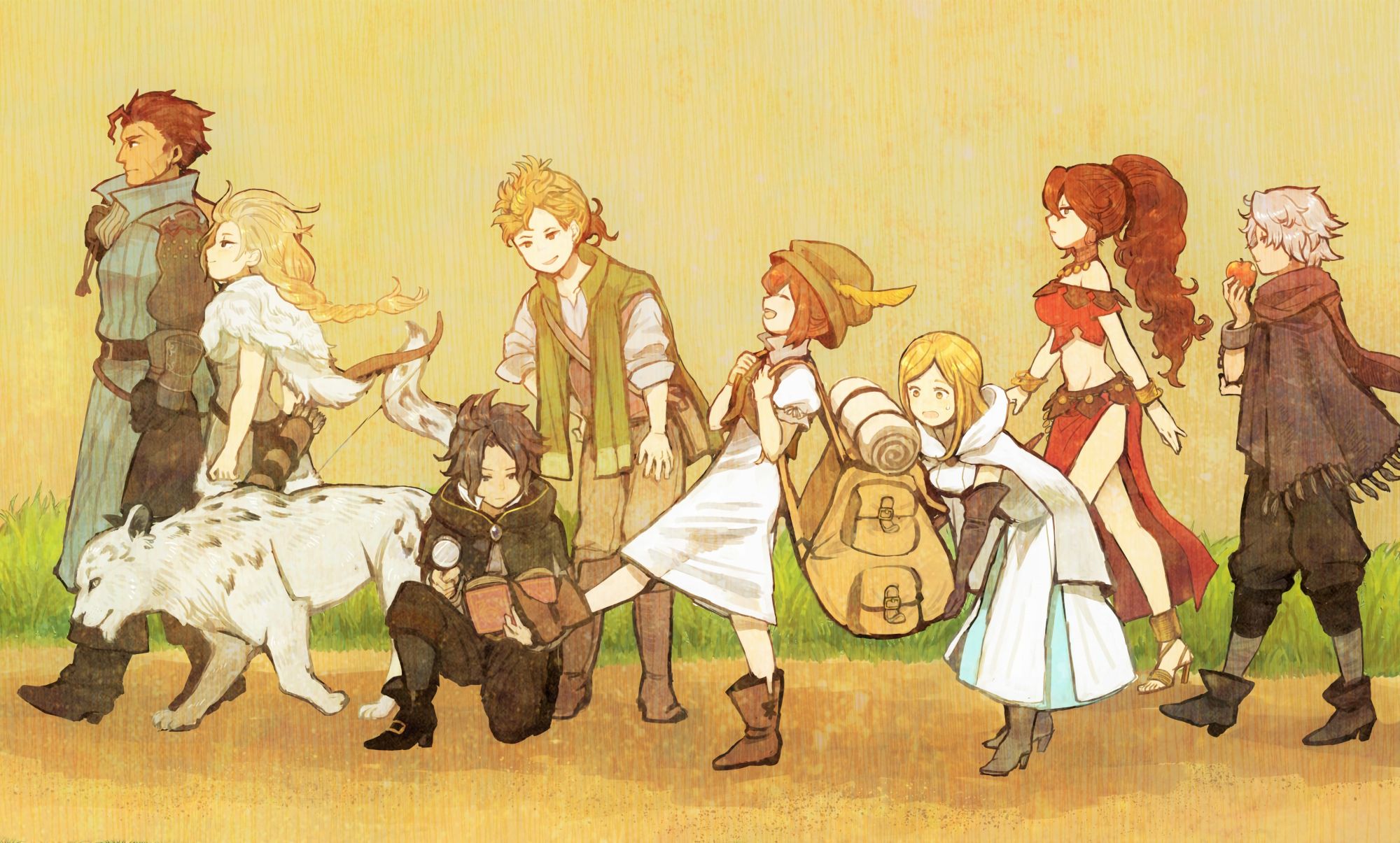 Download Latent Video Game Octopath Traveler Wallpaper