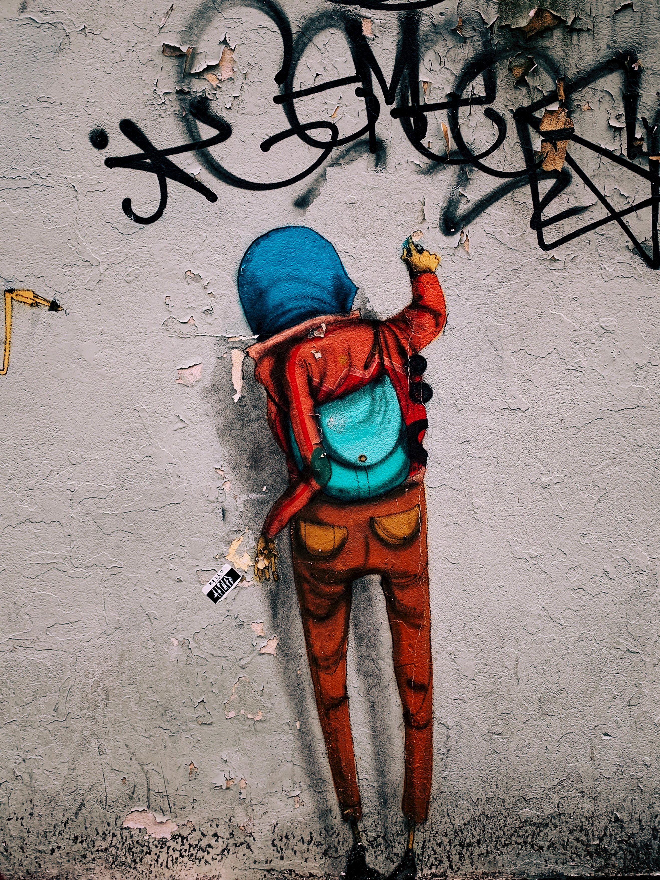 wall, graffiti, art, street art