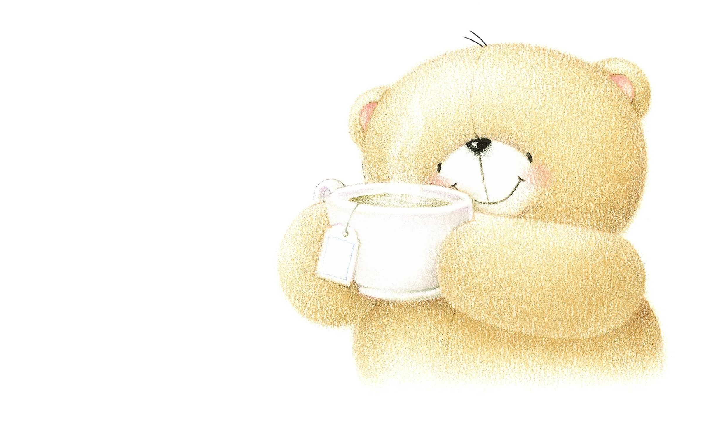 Download mobile wallpaper Nice, Sweetheart, Cup, Bear, Art for free.
