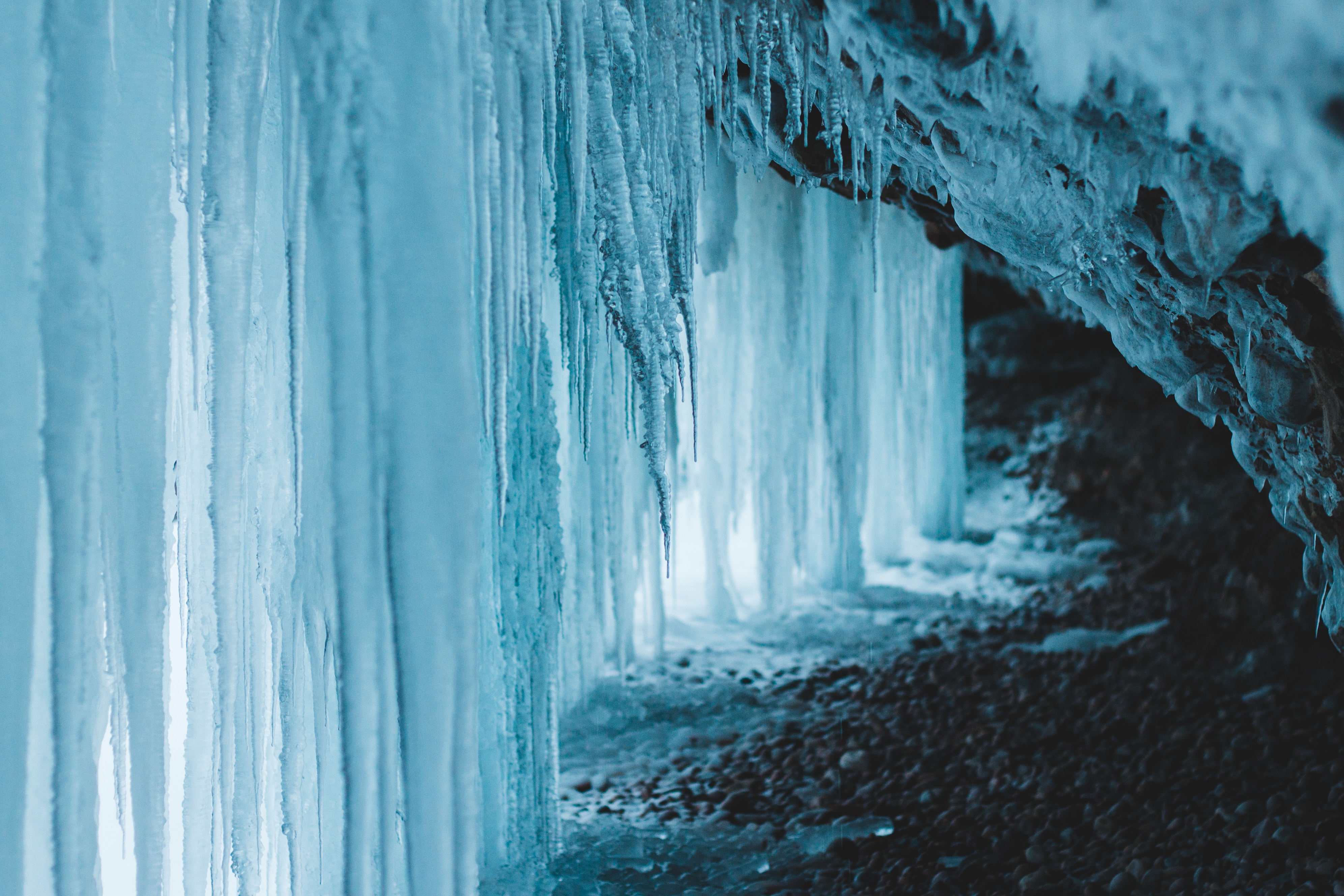 128560壁紙のダウンロード氷, 洞窟, 大きい, マクロ, フローズン, 凍結-スクリーンセーバーと写真を無料で