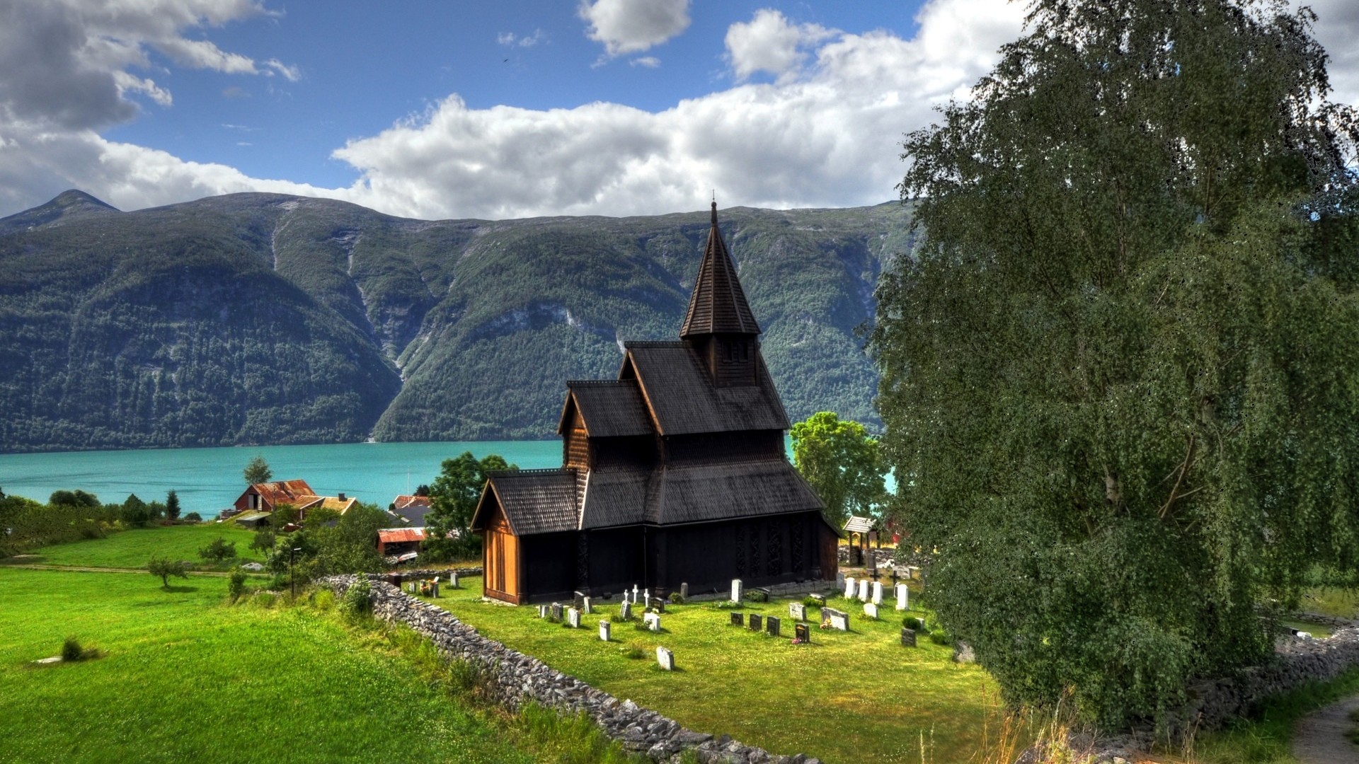 752556 скачать обои религиозные, часовня, церковь, гора, норвегия - заставки и картинки бесплатно