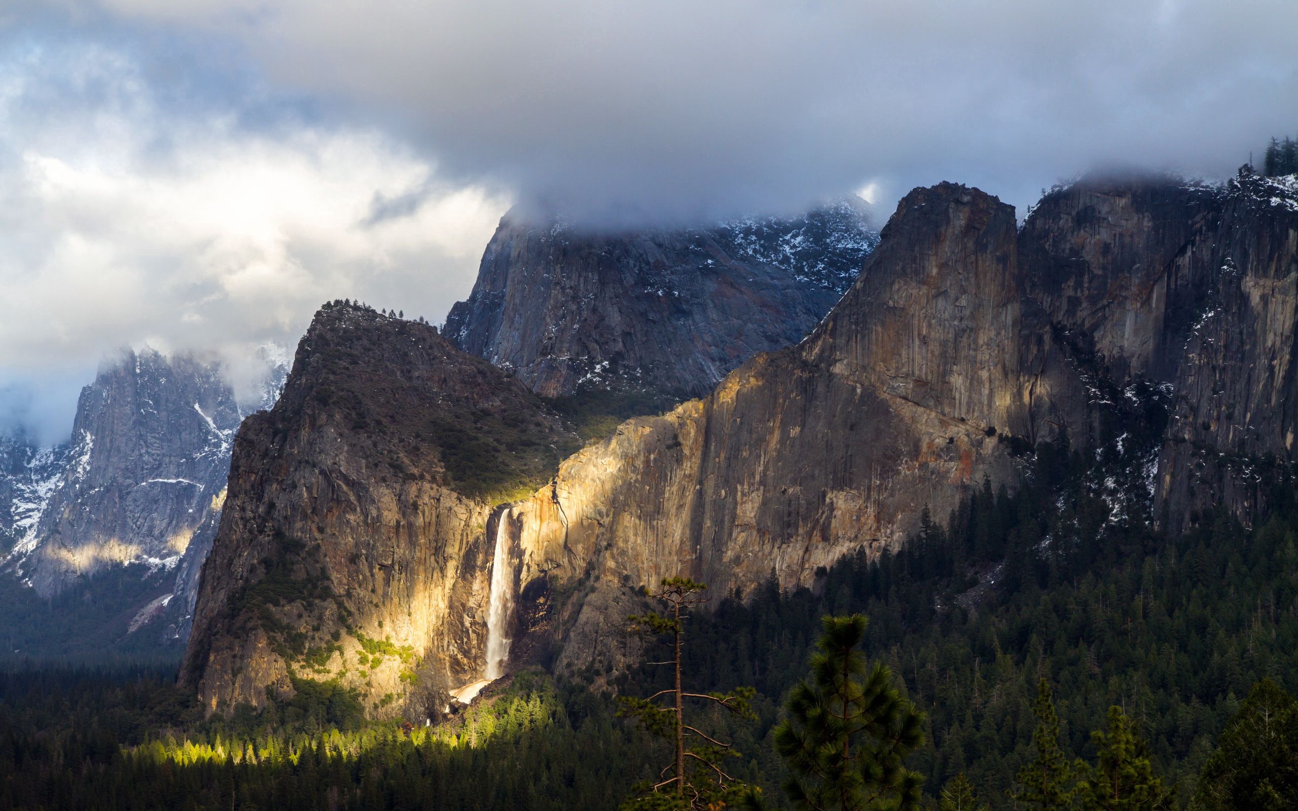 137345 скачать картинку природа, горы, туман, йосемити, йосемитский национальный парк - обои и заставки бесплатно