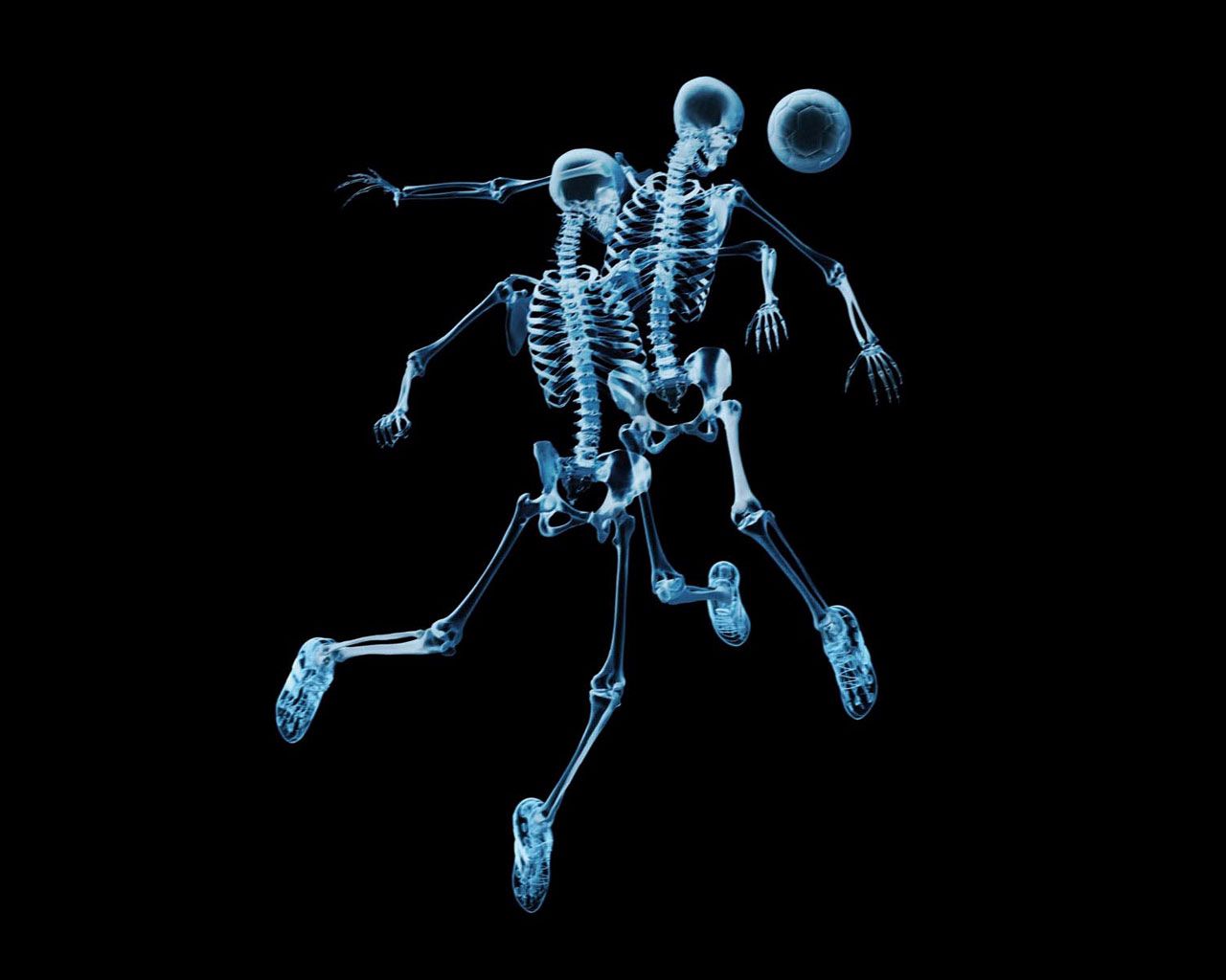 x ray, football, sports, skeletons, ball, roentgen, snapshot