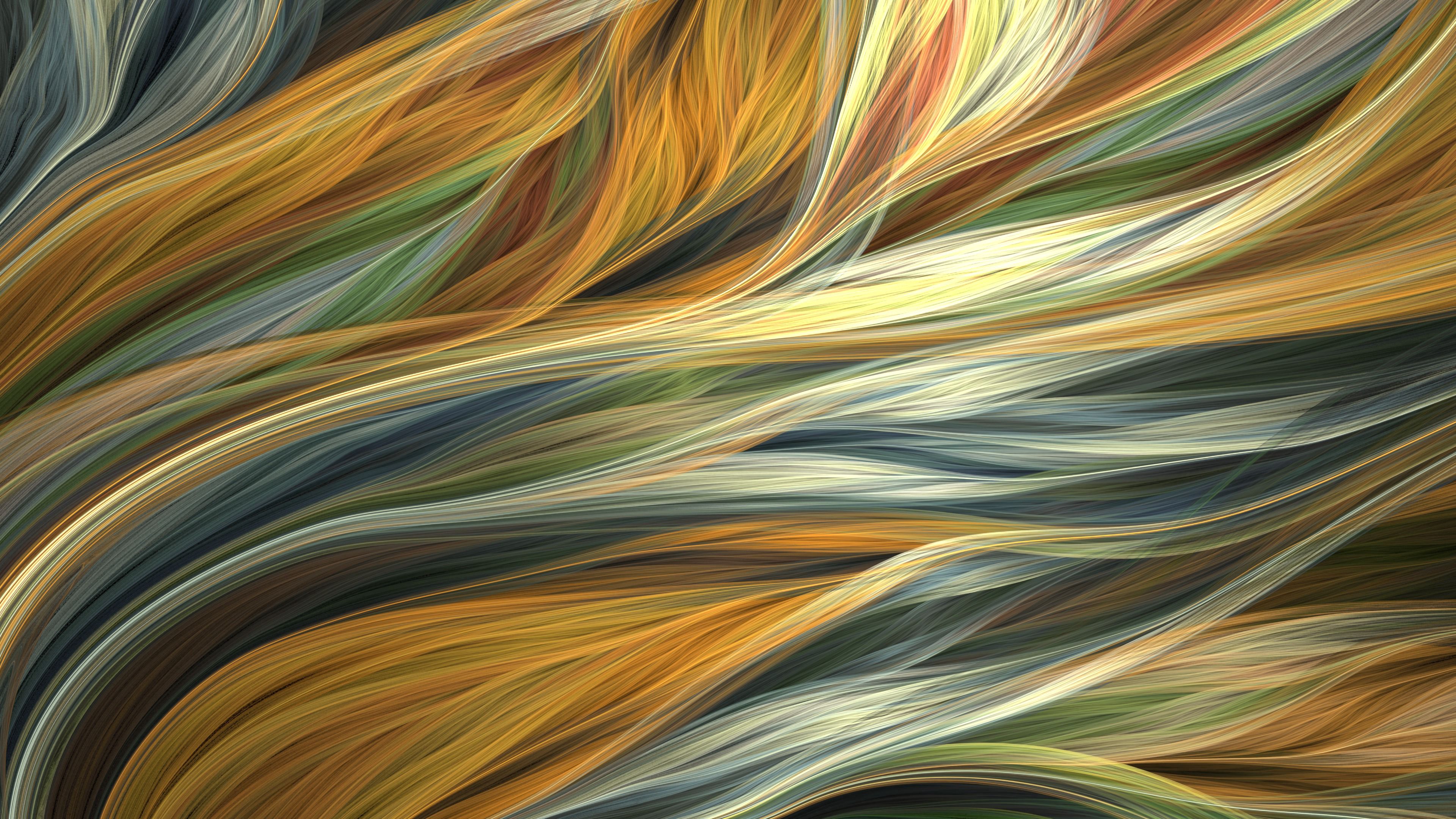 multicolored, strands, threads, abstract, fractal, art, motley, thread HD wallpaper