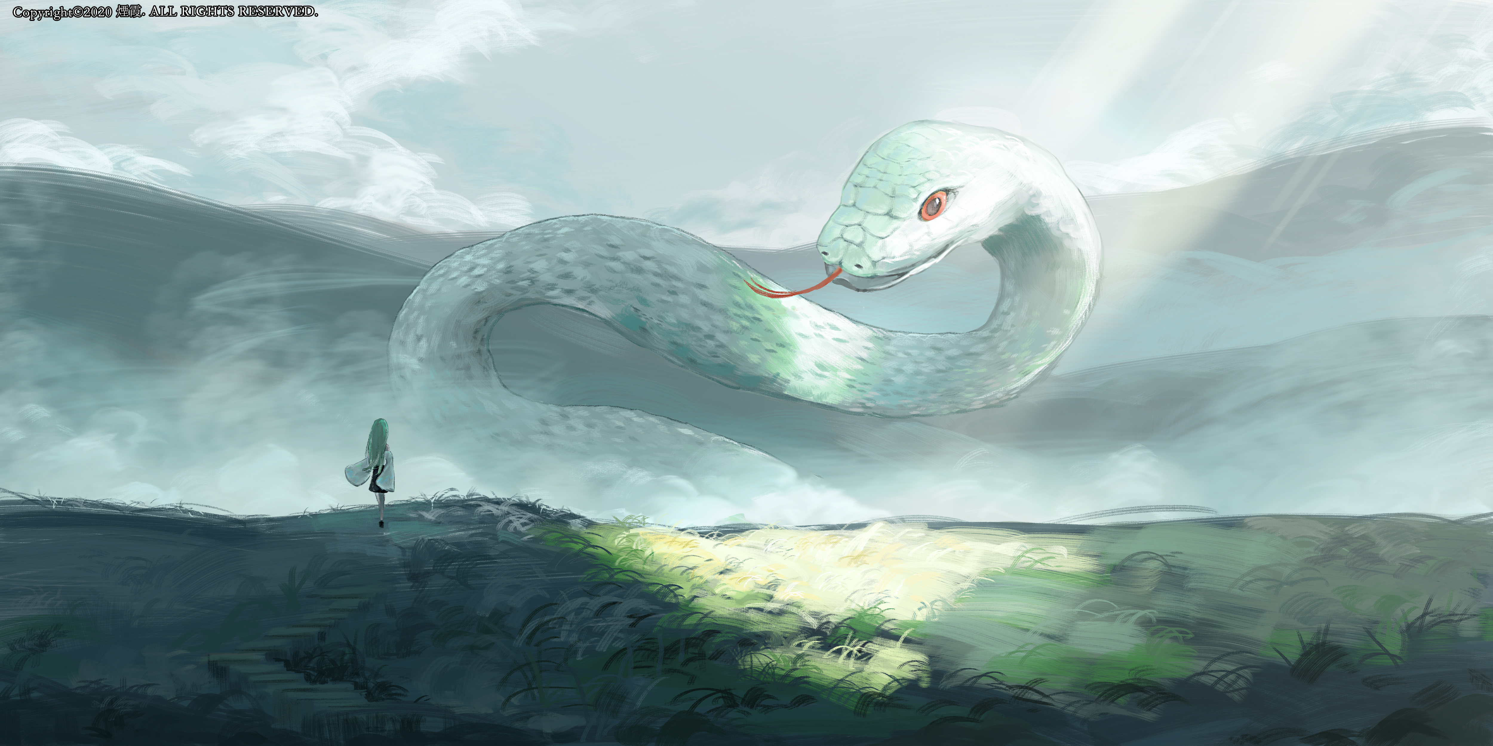 Змей на фоне неба
