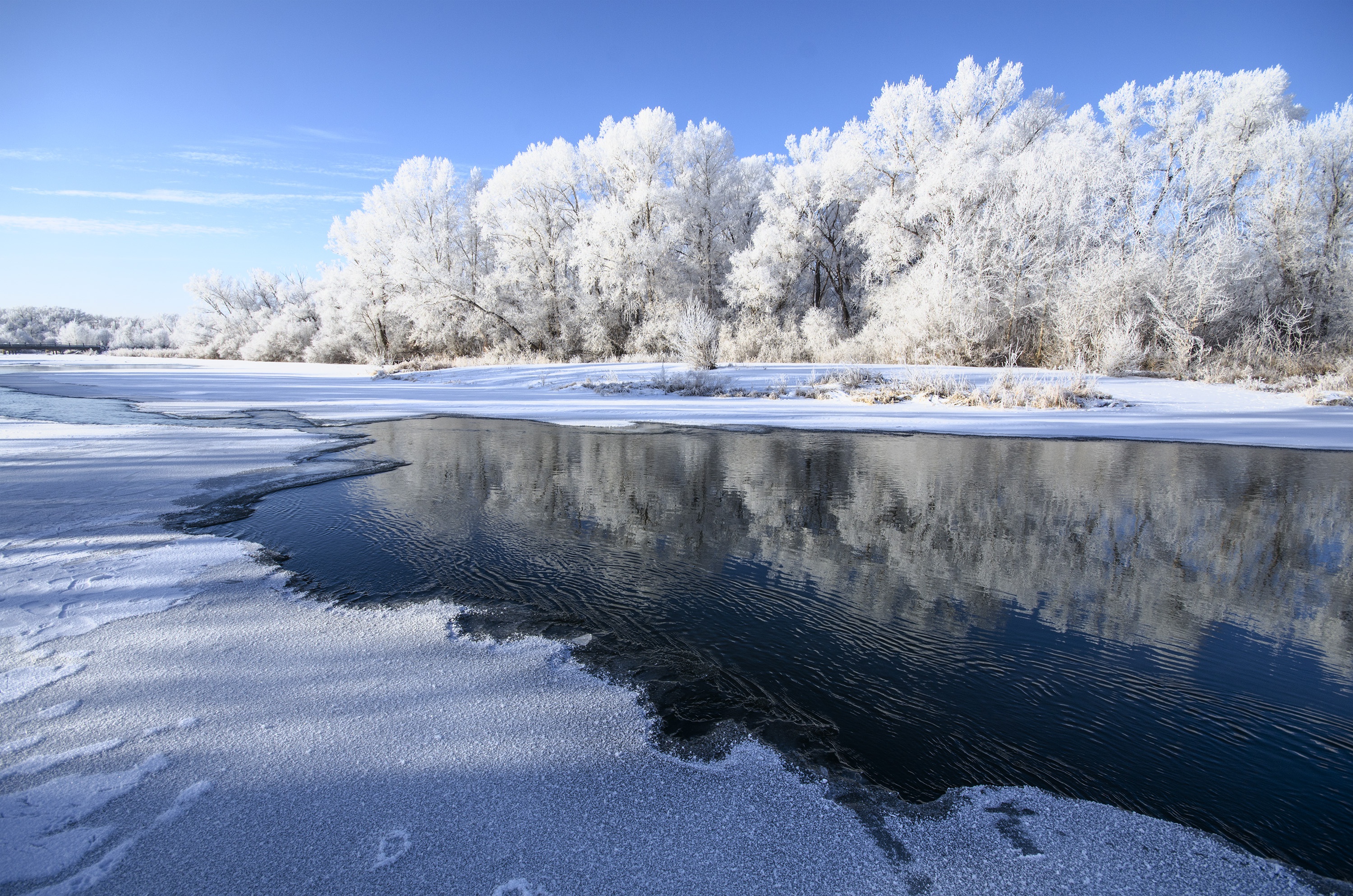 Орск река Урал зимой