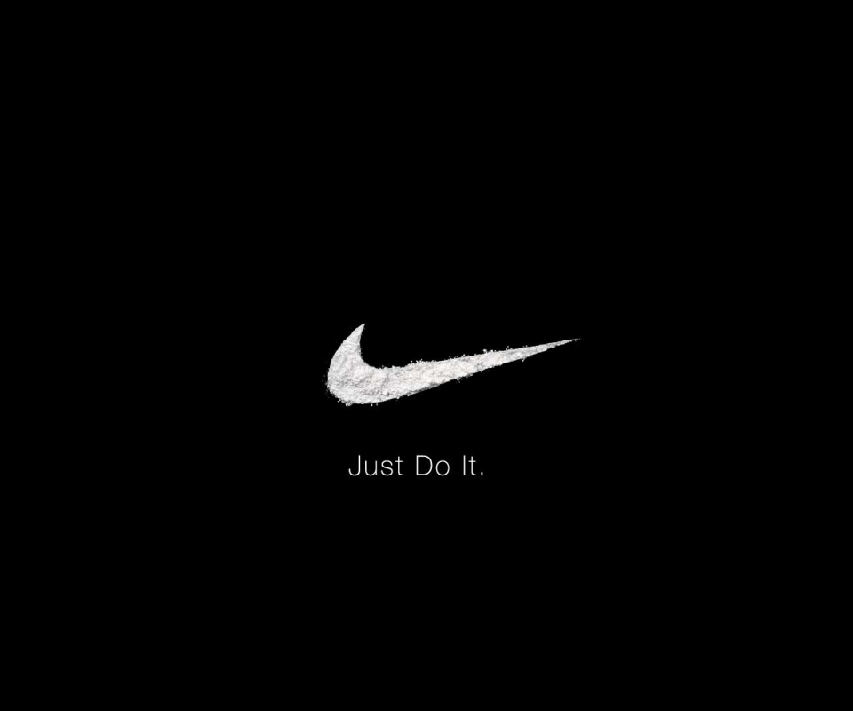 Just Do It Wallpaper 4K, Black background, 8K, Nike