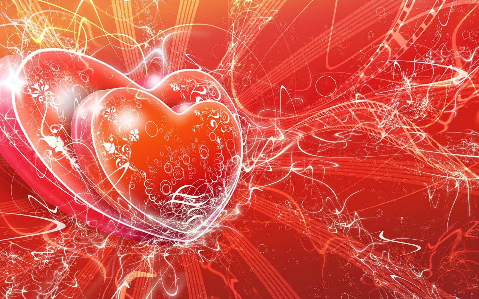 love, heart, artistic, vector Smartphone Background