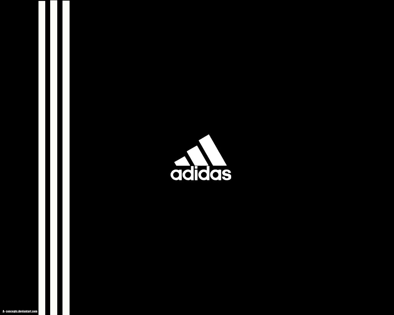 adidas, logos, background, black