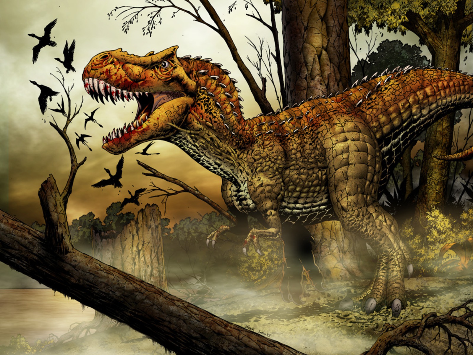 animal, tyrannosaurus rex, dinosaurs Smartphone Background