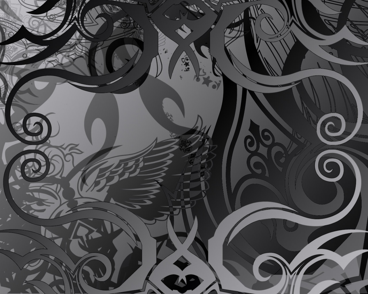 Horizontal Wallpaper abstract, grey
