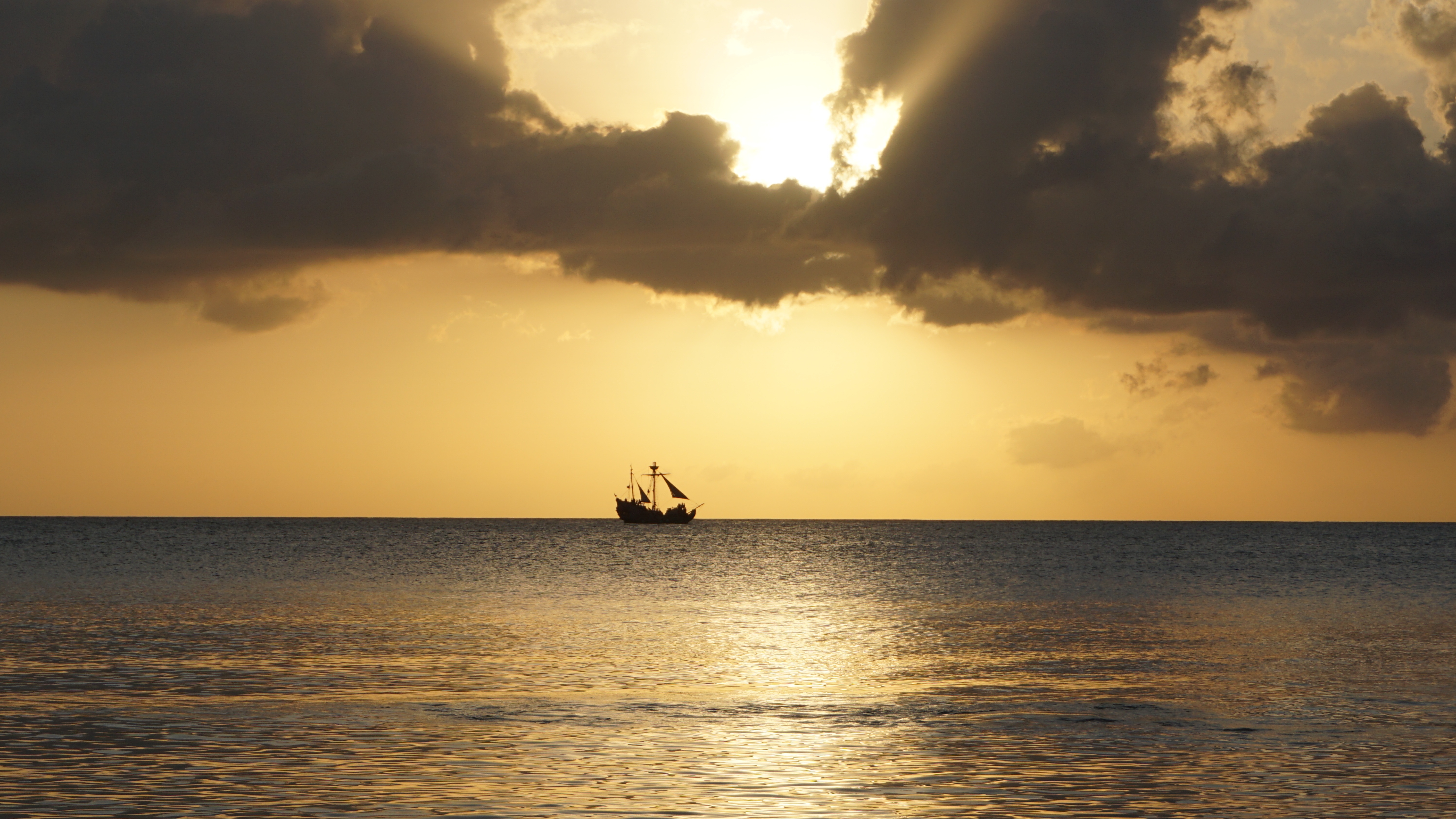 125686 descargar imagen naturaleza, puesta del sol, mar, horizonte, barco, navío: fondos de pantalla y protectores de pantalla gratis