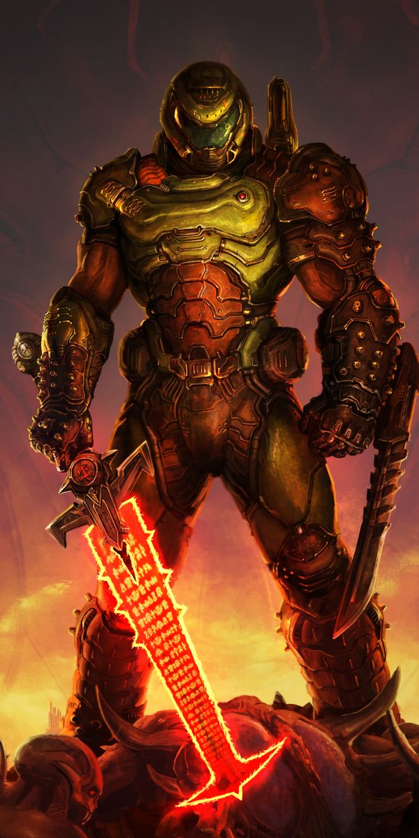 Костюм палача рока. Doom Eternal думгай. Doom 2016 Doomguy. Doomguy Eternal.