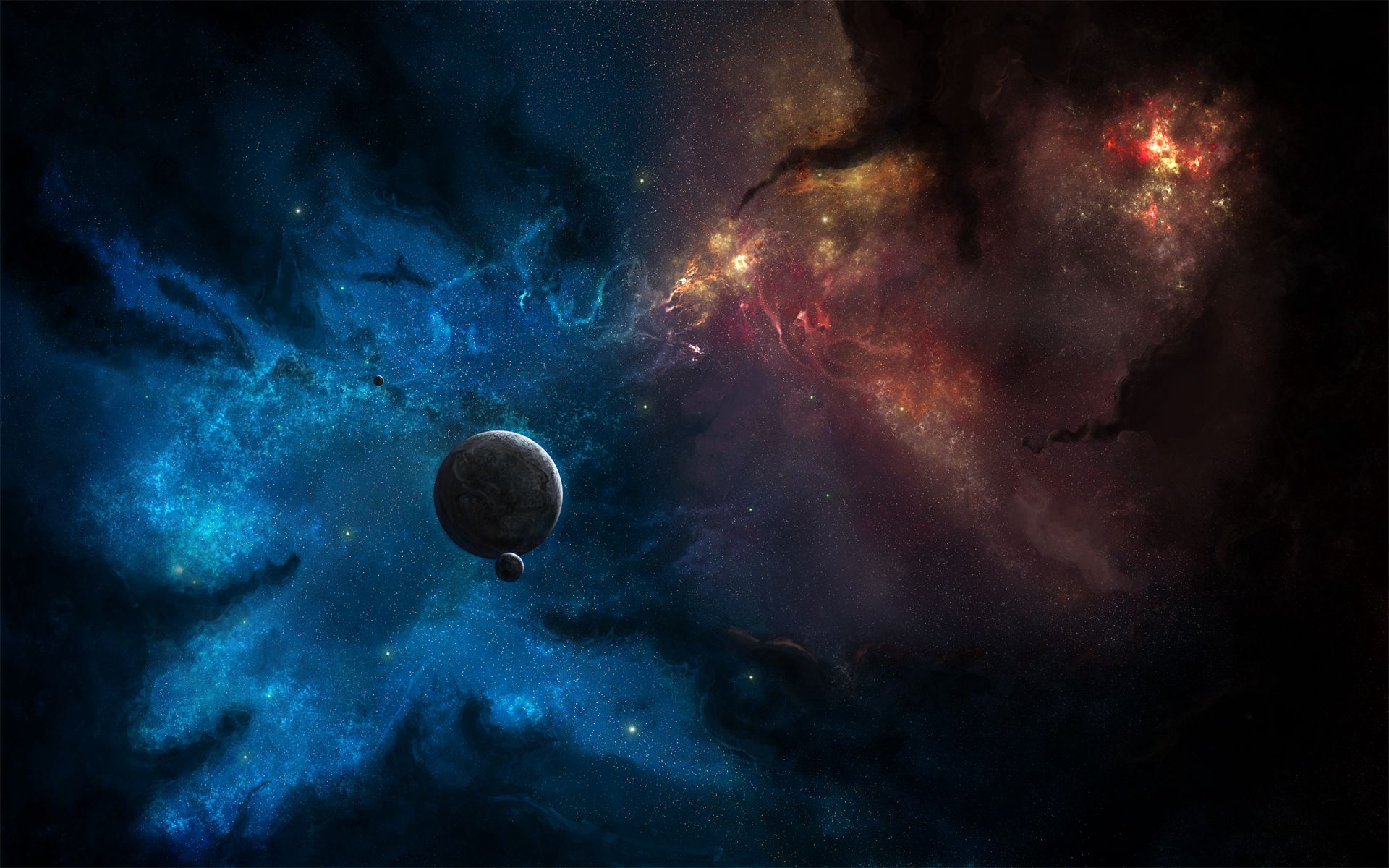 flash, universe, planets, stars, outbreaks download HD wallpaper
