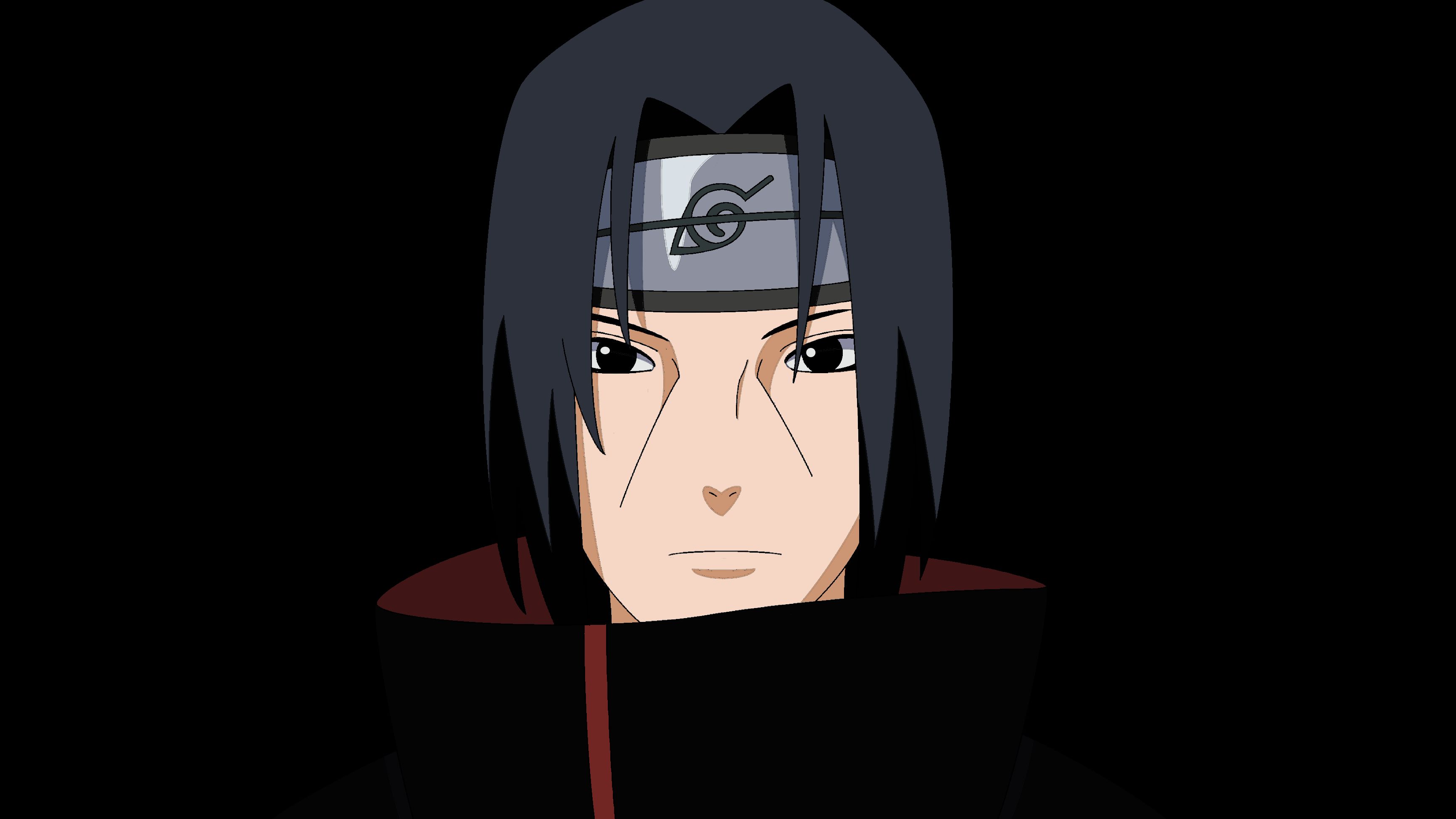 Naruto Shippuuden Sharingan Black Background Eyes Uchiha Itachi Anime 