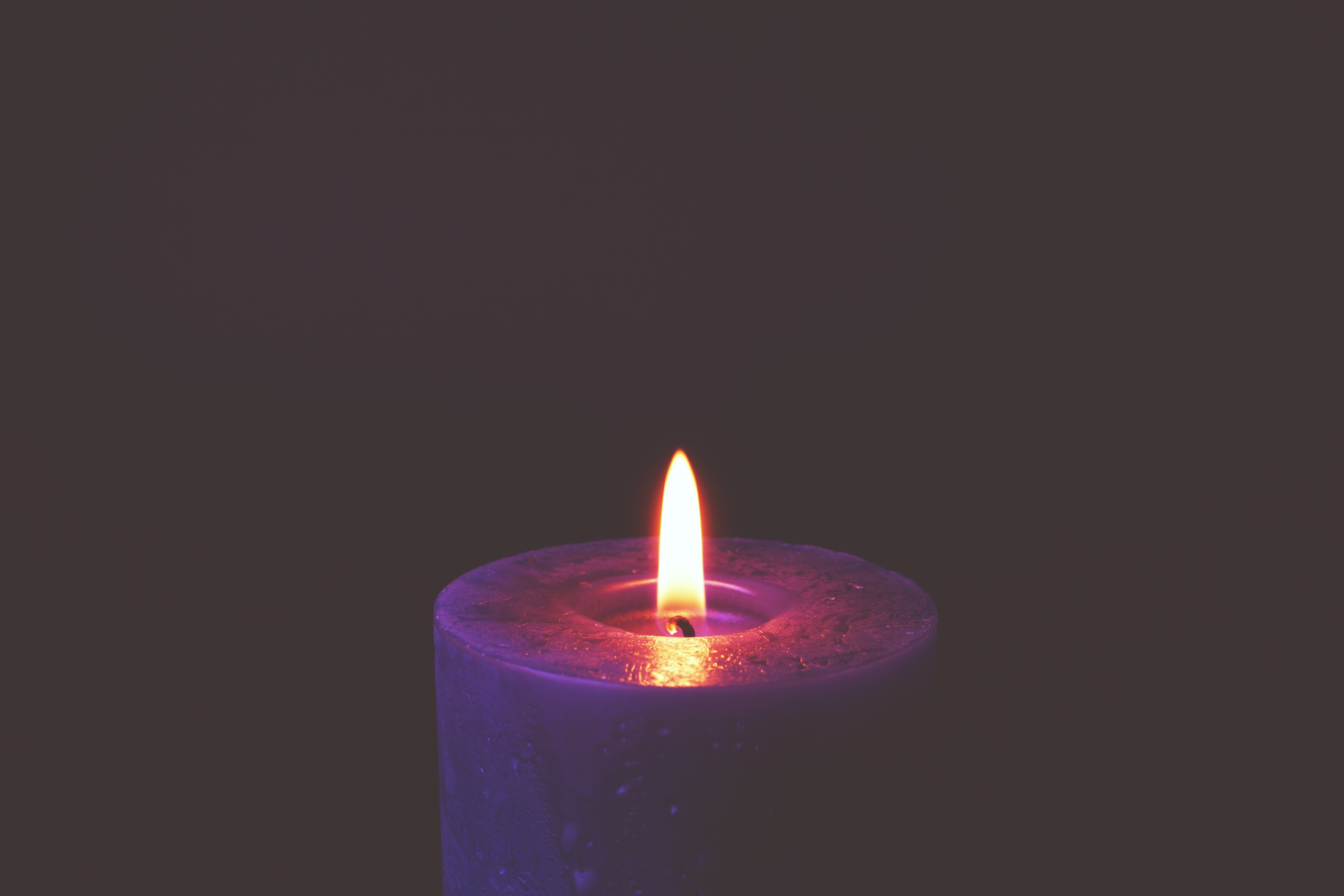 candle, wax, flame, dark, minimalism