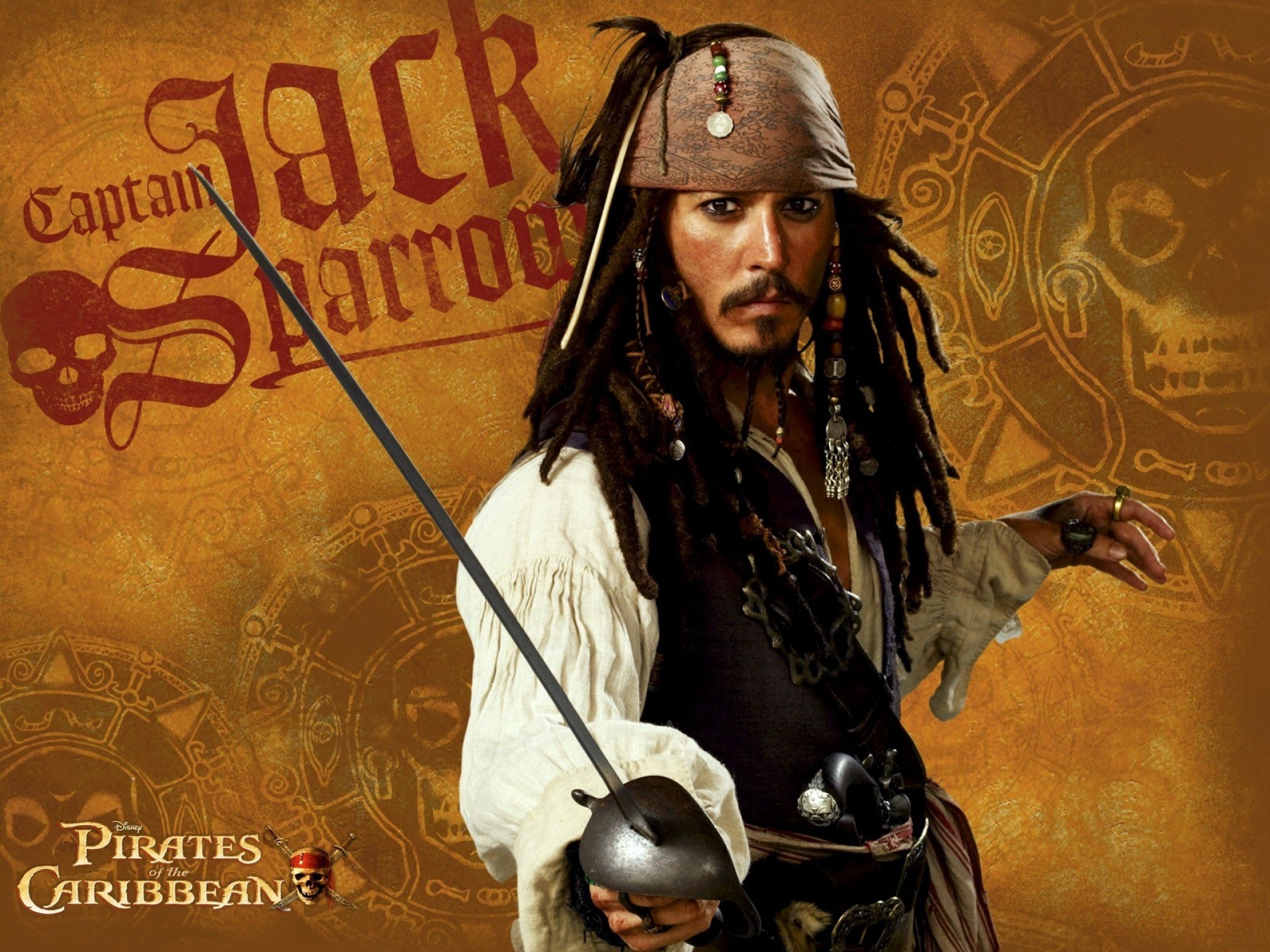 Download mobile wallpaper Johnny Depp, Pirates Of The Caribbean, Jack Sparrow, Pirate, Movie for free.