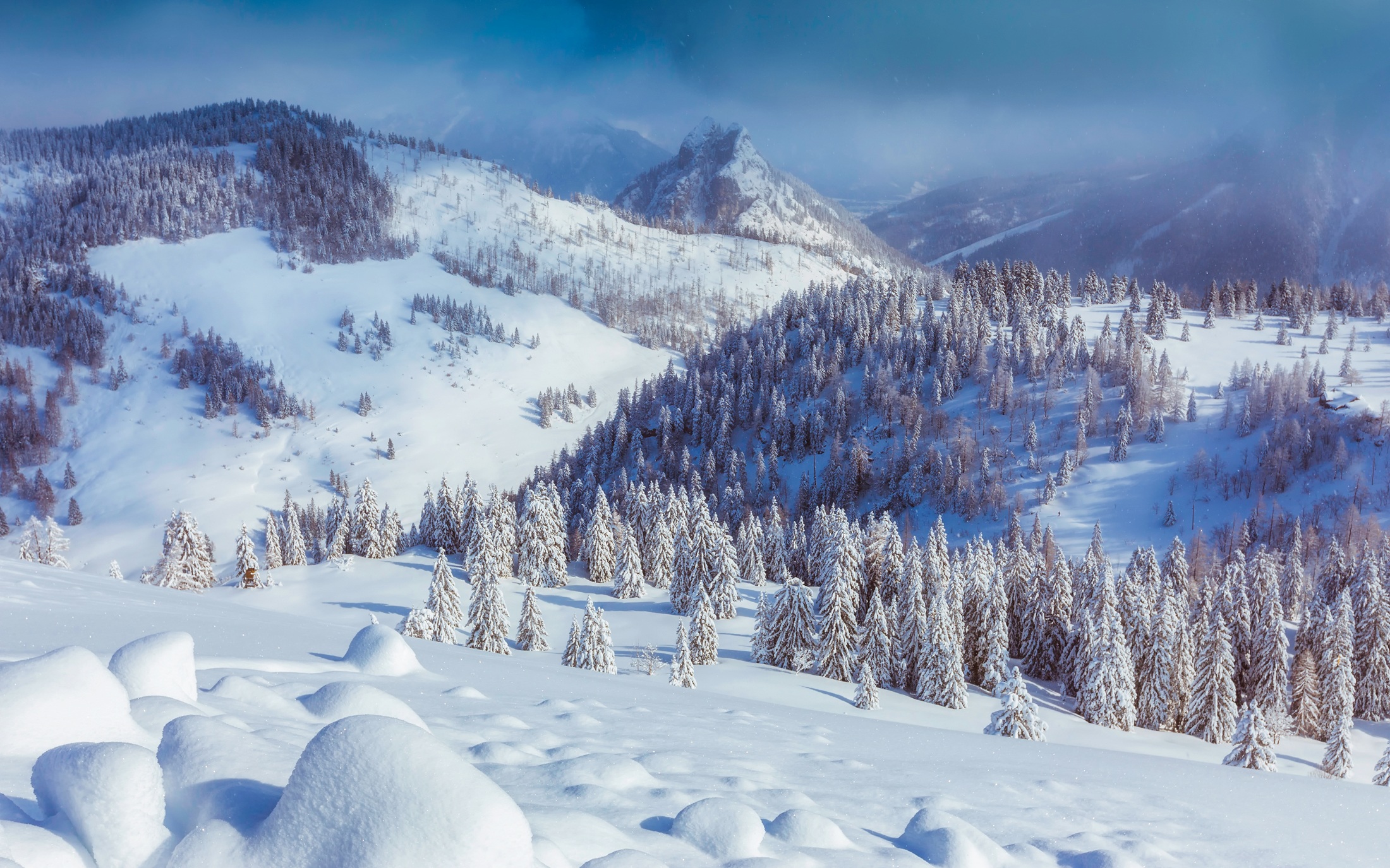 Laden Sie das Natur, Senke, Tal, Mountains, Schnee, Österreich-Bild kostenlos auf Ihren PC-Desktop herunter