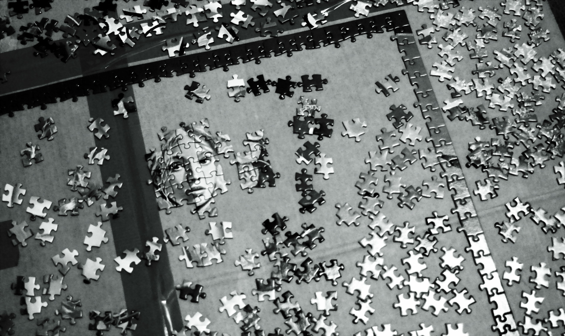 game, puzzle, black & white 4K