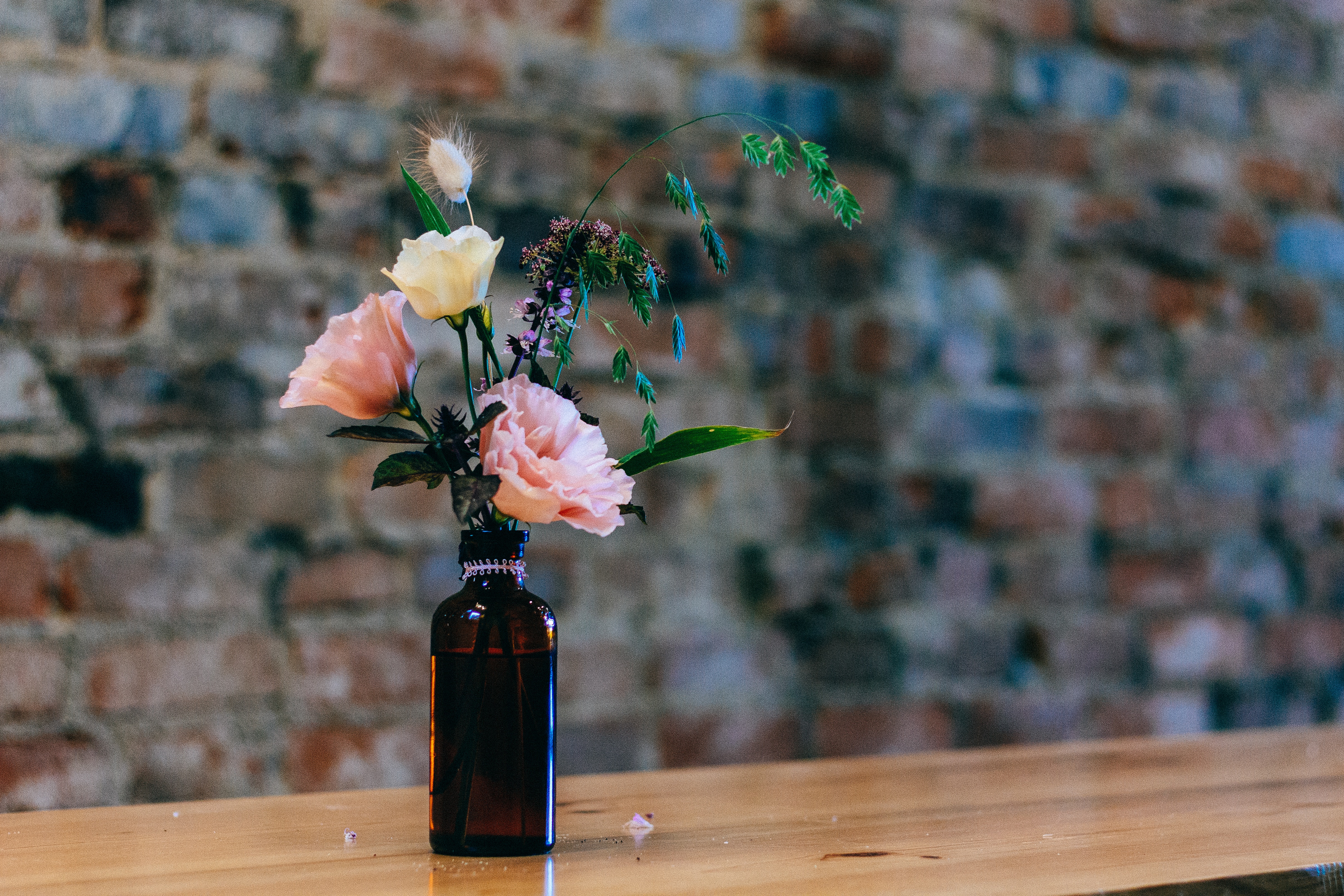 Download mobile wallpaper Bottle, Vase, Flowers for free.