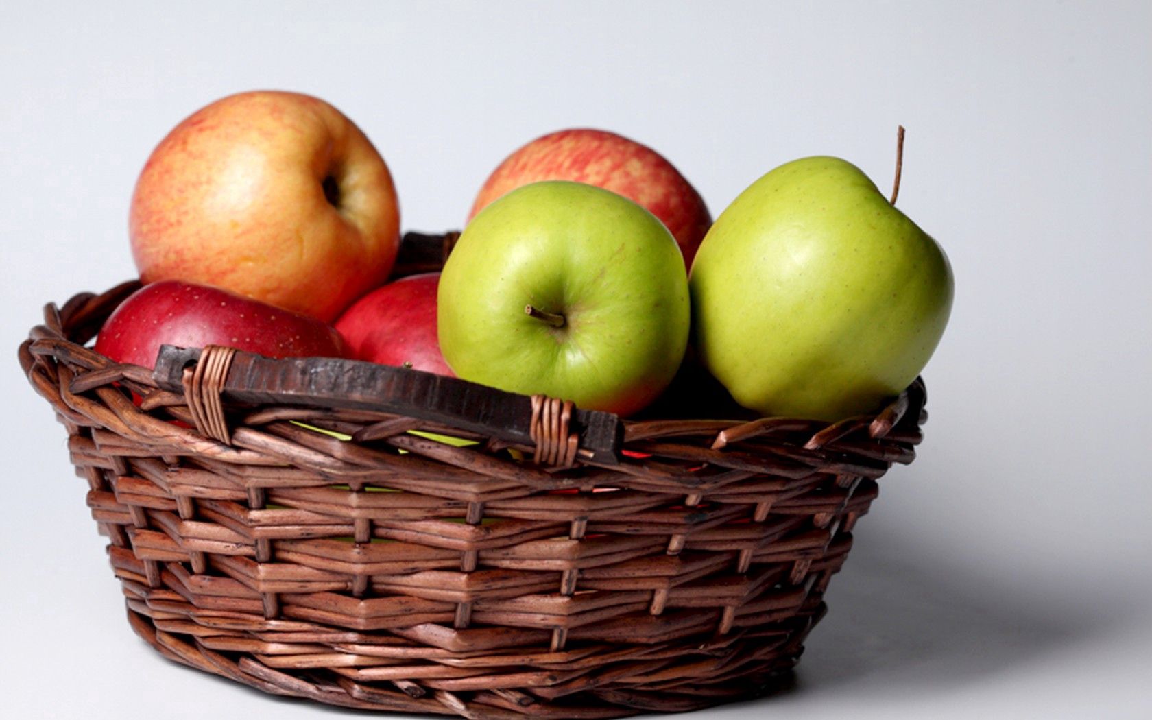 Download mobile wallpaper Basket, Food, Apples, Fruits for free.