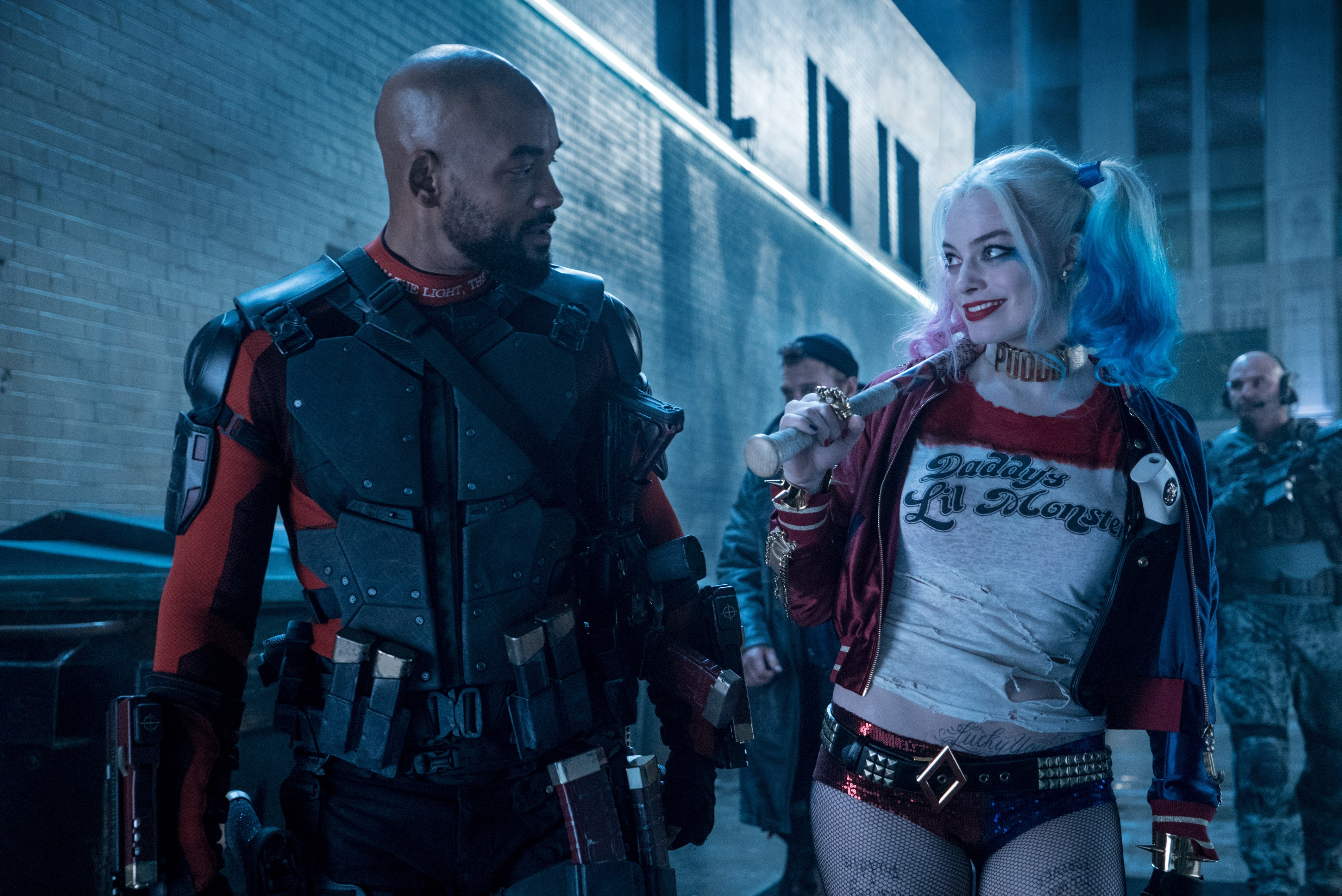 harley quinn, margot robbie, movie, suicide squad, deadshot, will smith Full HD