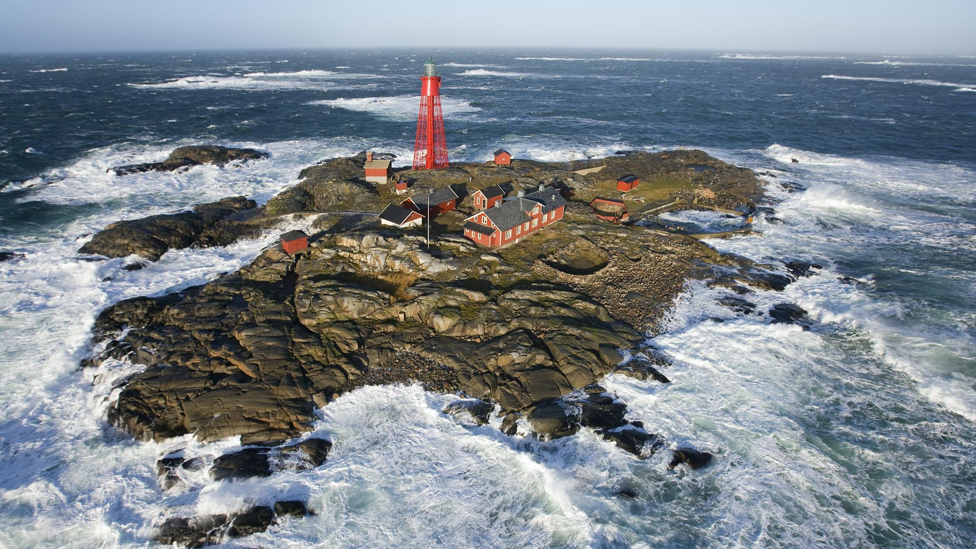 lighthouses, landscape, sea 1080p