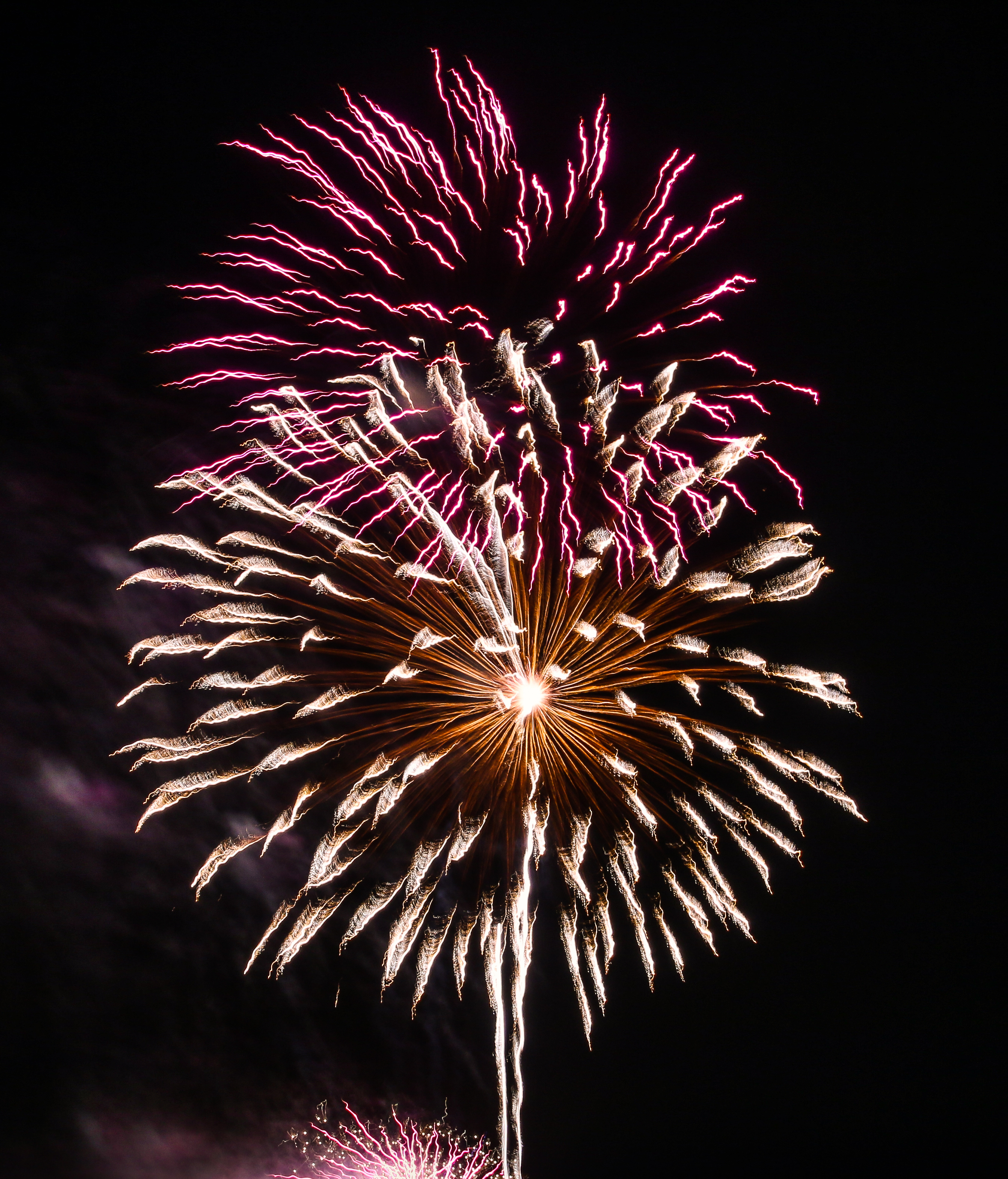 Download mobile wallpaper Salute, Holiday, Holidays, Sparks, Fireworks, Firework for free.