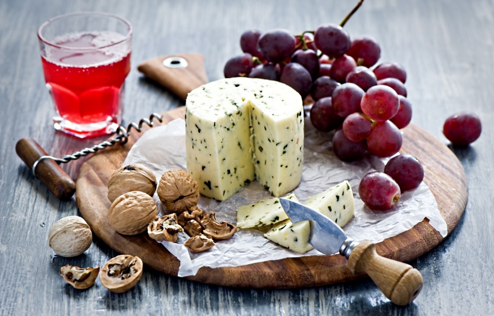 Download mobile wallpaper Nuts, Food, Cheese, Still Life, Grapes for free.