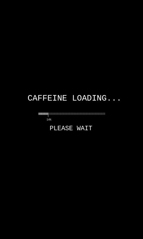 food, coffee, humor, loading