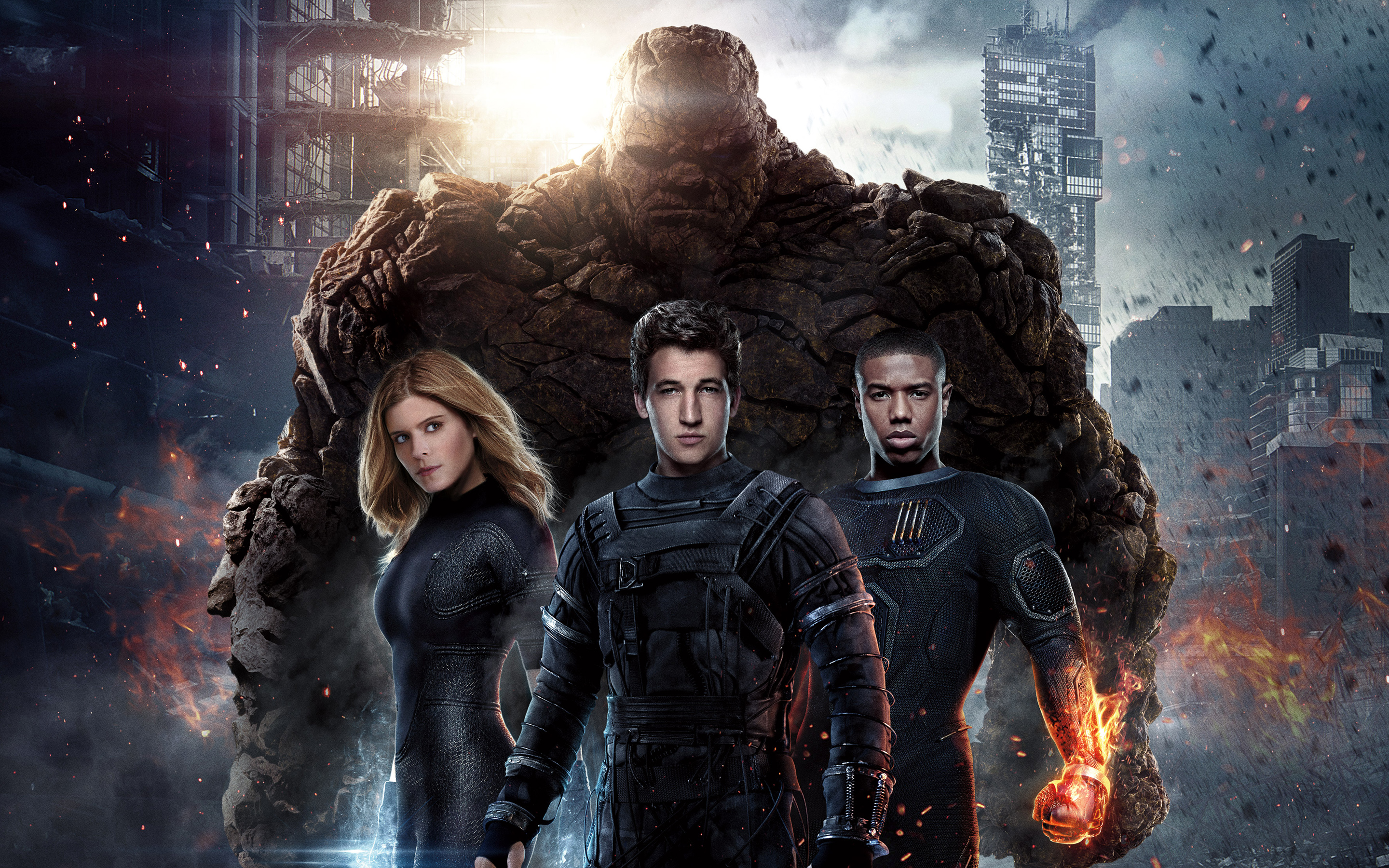 movie, fantastic four (2015), ben grimm, human torch (marvel comics), invisible woman, johnny storm, mister fantastic, reed richards, susan storm, thing (marvel comics) cell phone wallpapers