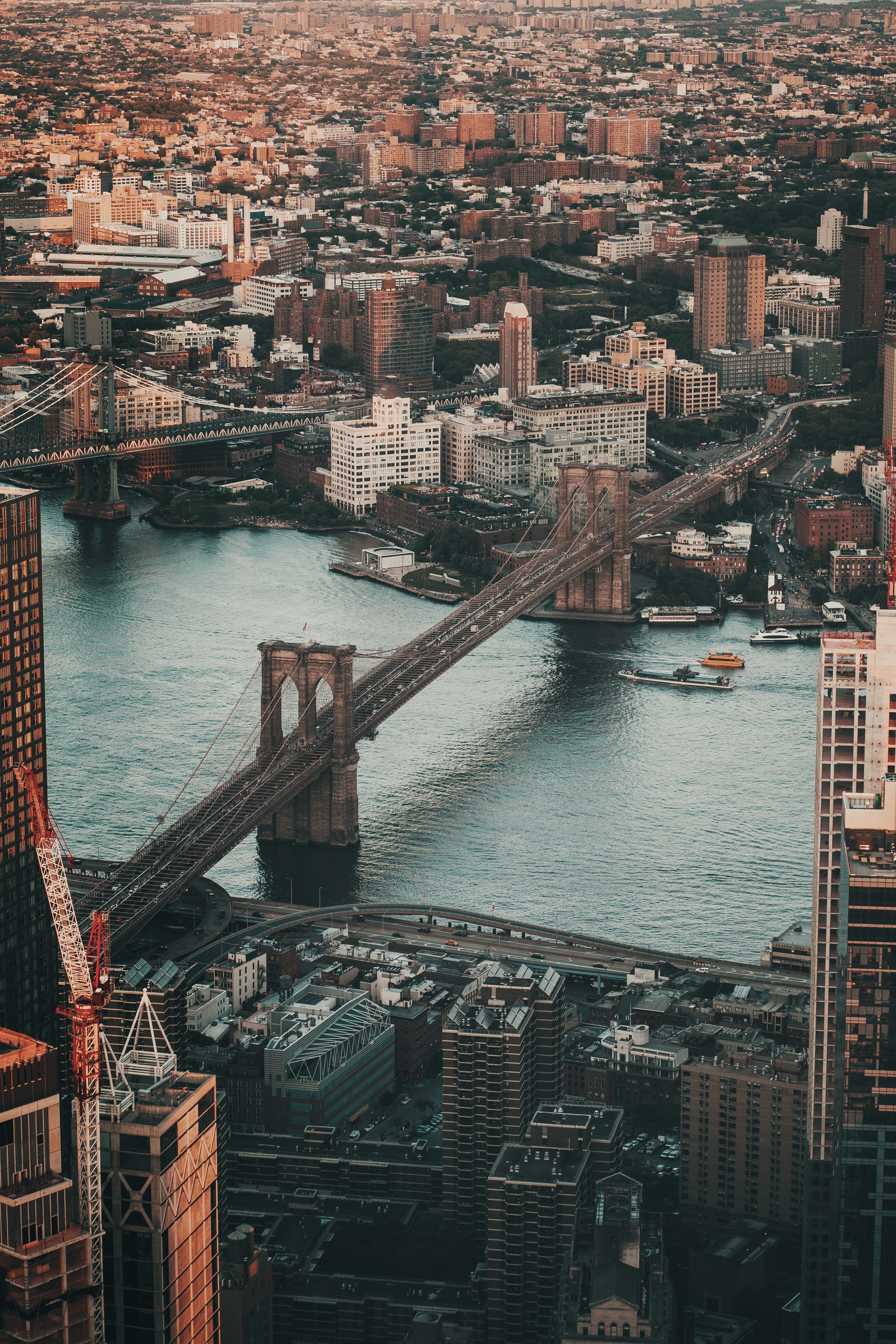 architecture, cities, rivers, city, building, view from above, bridge HD wallpaper