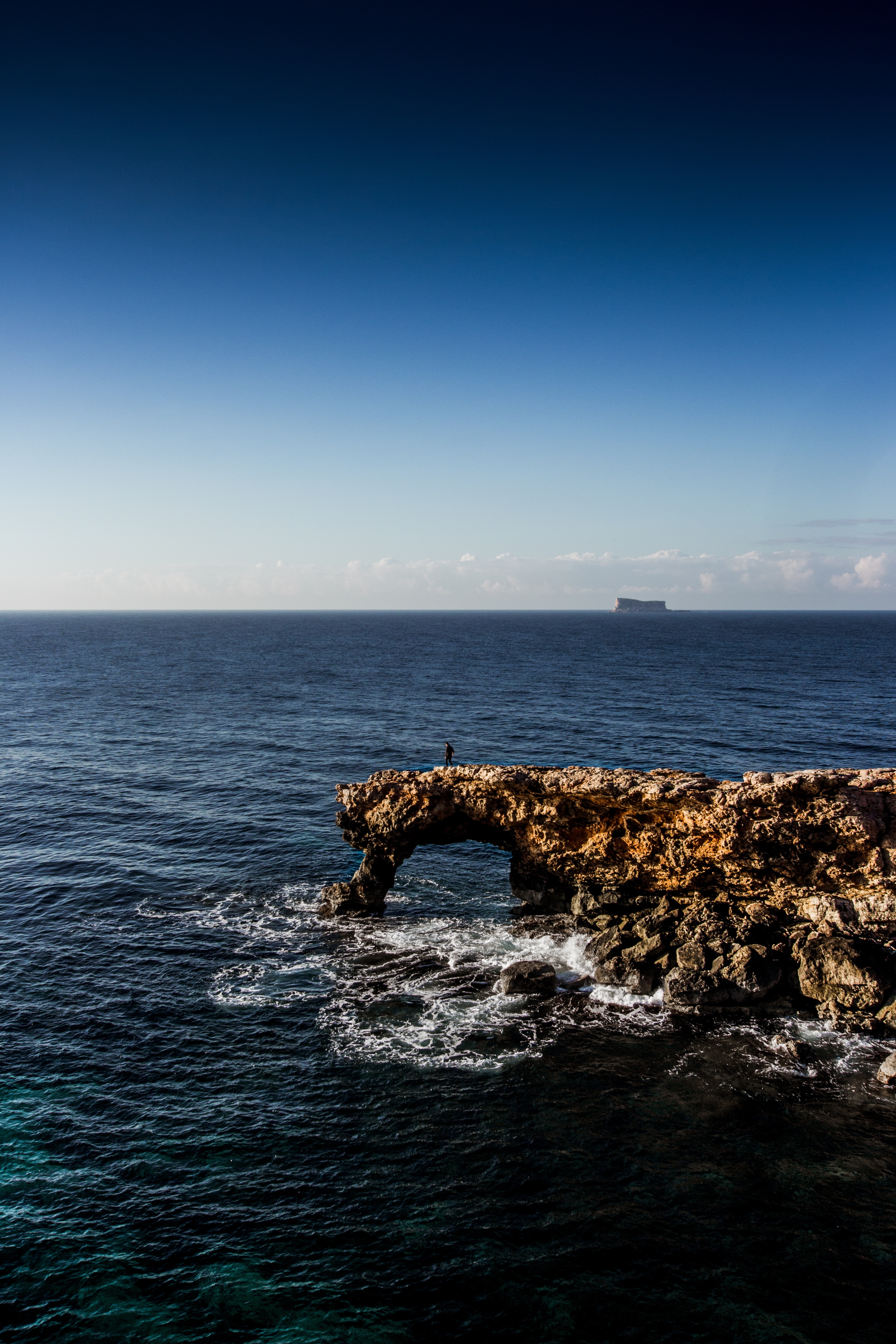 Laden Sie das Felsen, Rock, Horizont, Natur, Sky, Sea, Waves-Bild kostenlos auf Ihren PC-Desktop herunter