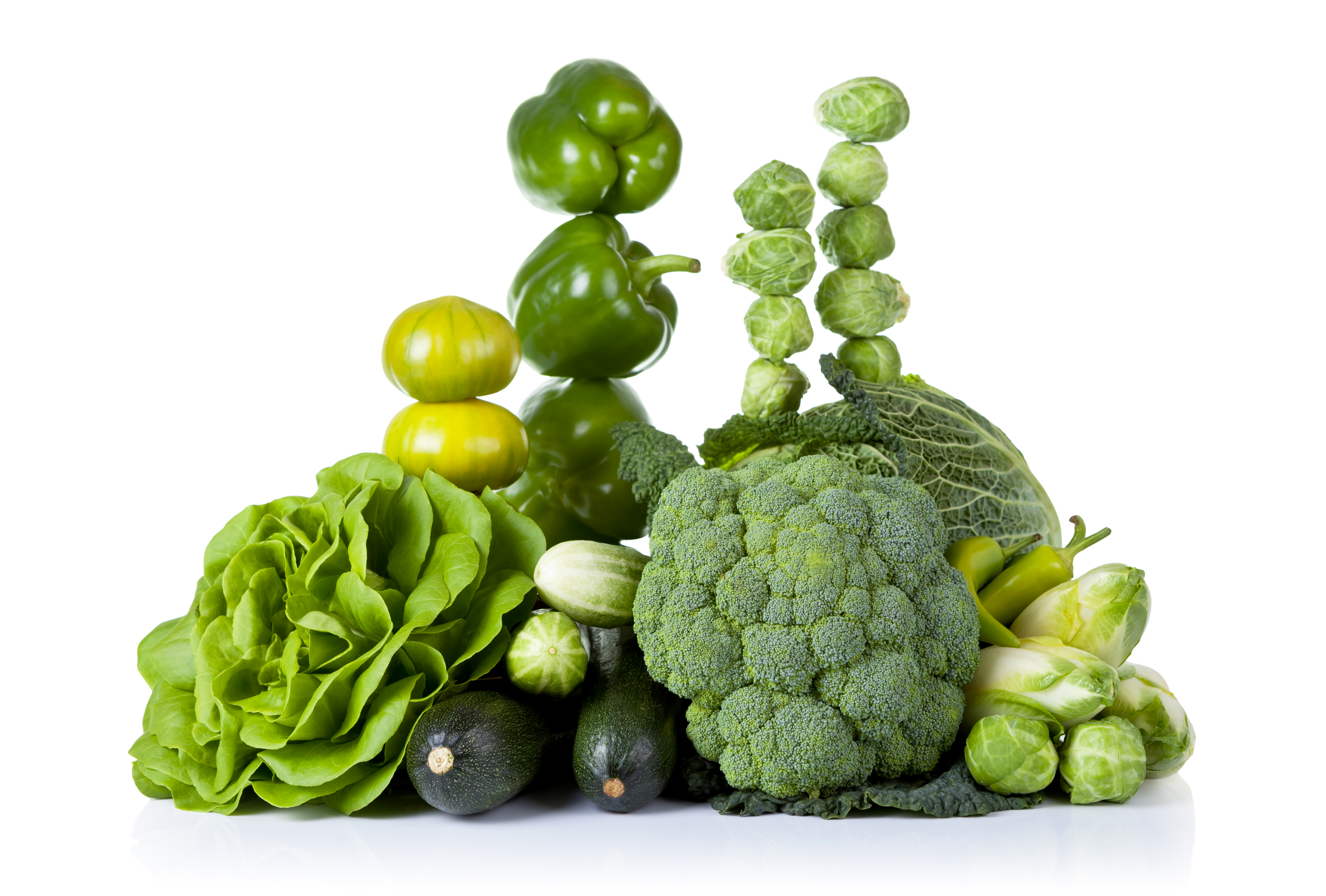 food, vegetables, cabbage, cucumber, green, lettuce, pepper, vegetable