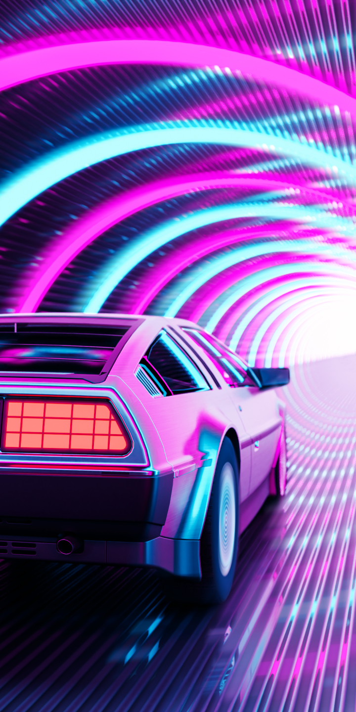 DeLorean traveling back in time  Back to the Future inspired Ai Generated  wallpaperbackground  Stock Illustration  Adobe Stock